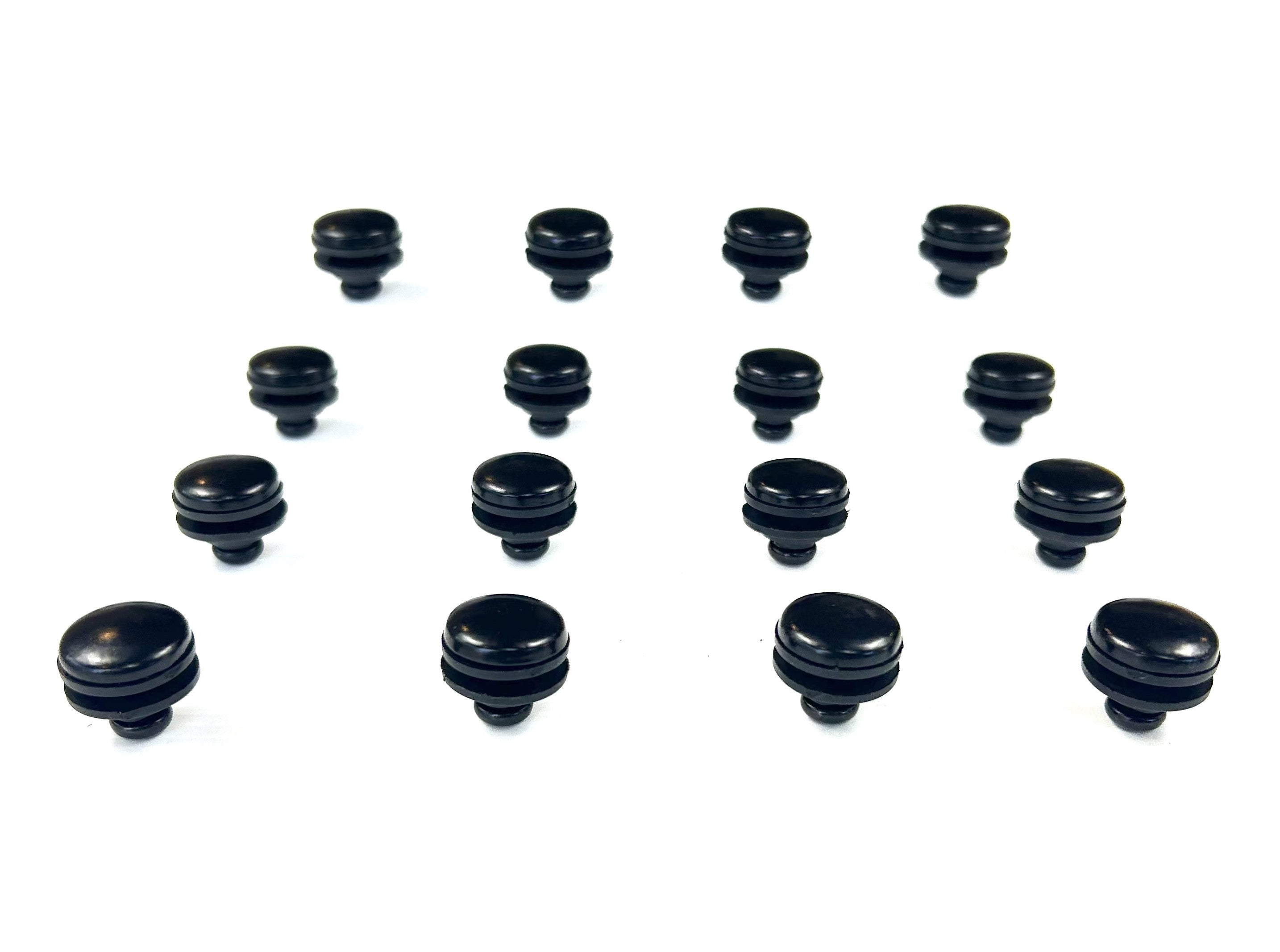 Aeroklas Canopy 16 x Canopy Glass Window Black Round Head Mounting Bolts