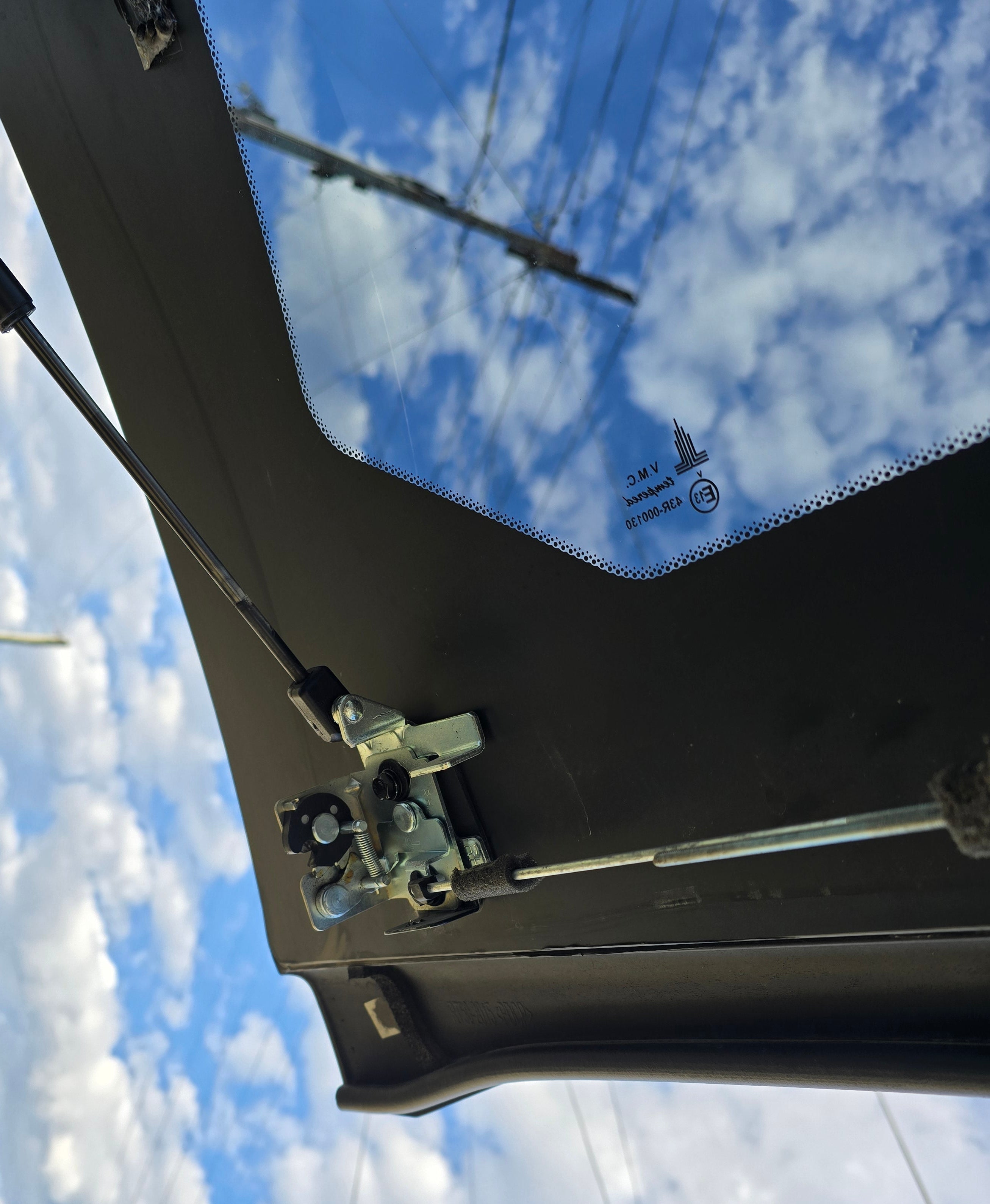 Lock Catches + Plastic Covers fits Canopy Rear Window Internal Release Mechanism