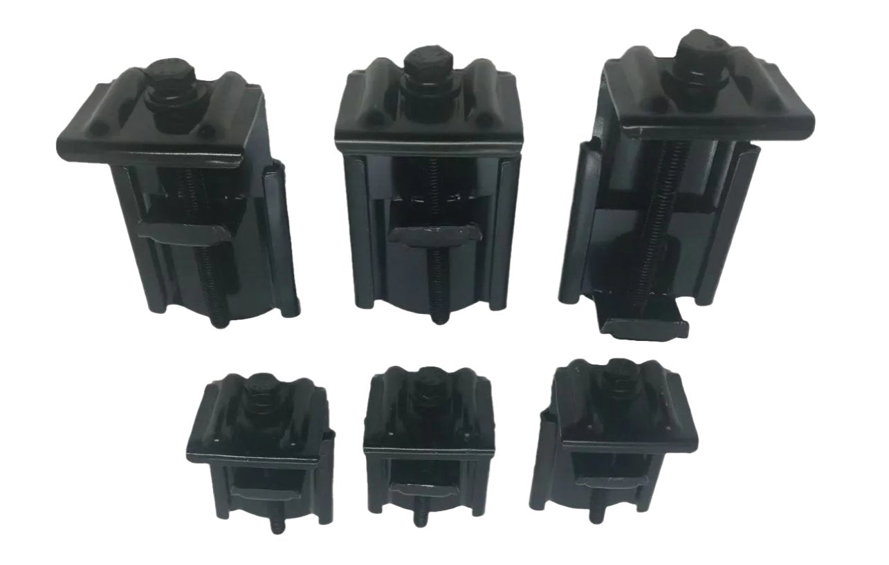 VU VY VZ VE VF Commodore Clamps 6 x Black Metal Canopy Ute Mounting Fitting Kit Removable G-Clamp Ute Tub