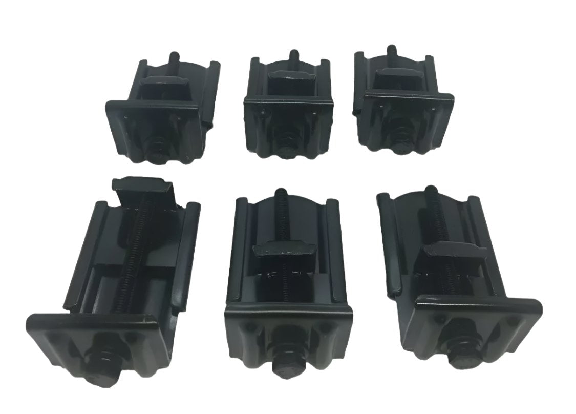 VU VY VZ VE VF Commodore Clamps 6 x Black Metal Canopy Ute Mounting Fitting Kit Removable G-Clamp Ute Tub