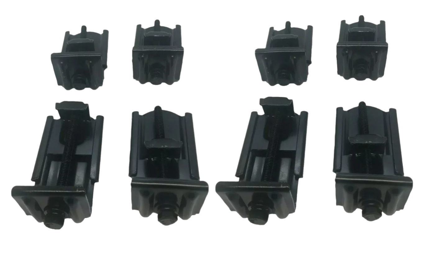 Clamps 8 x Black Metal Canopy Ute Mounting Fitting Kit Removable G-Clamp Ute Tub