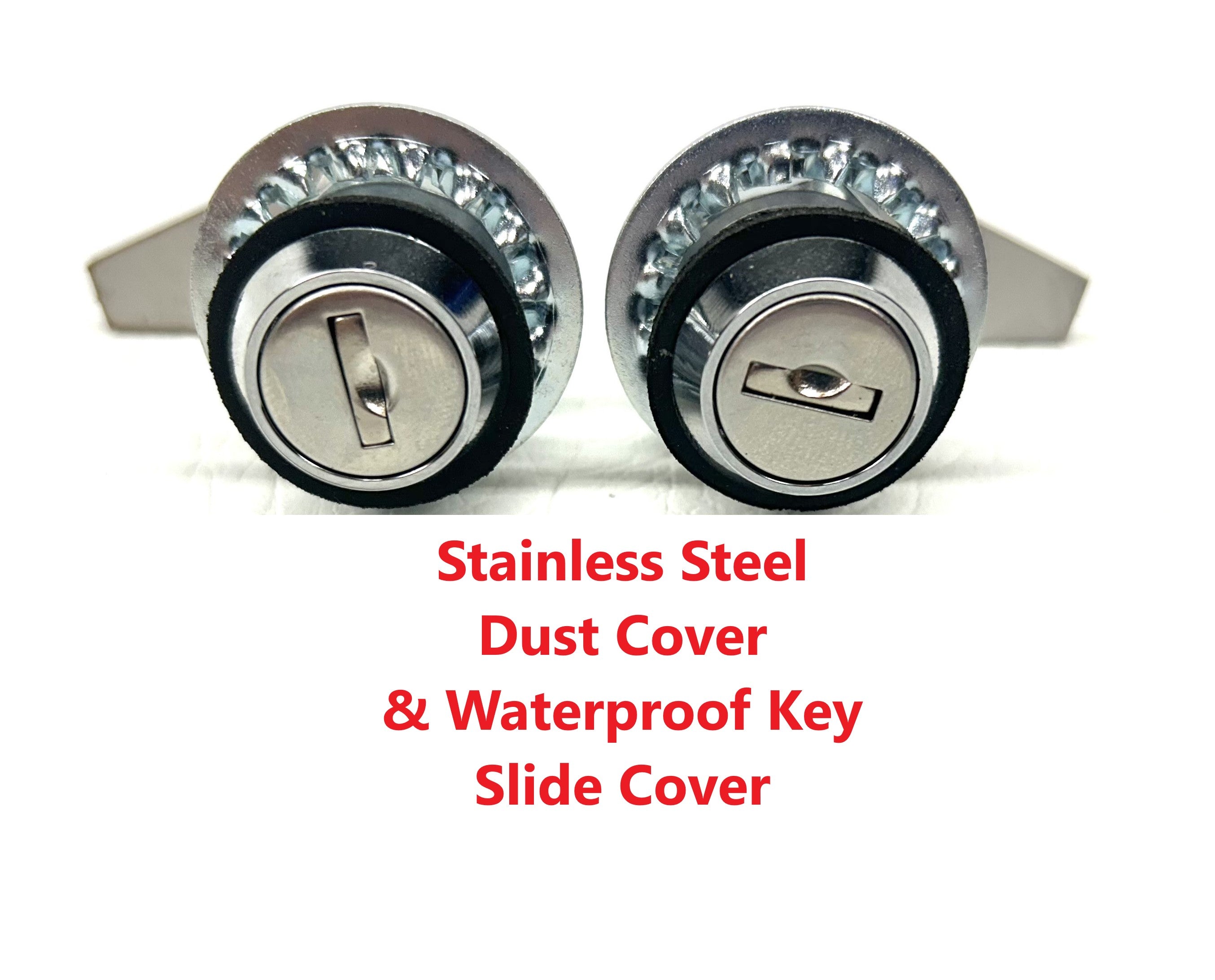 Zinardi Ute Lid Locks Pair SET-B with Support Plates fits Fibreglass Carpeted Ute Lids