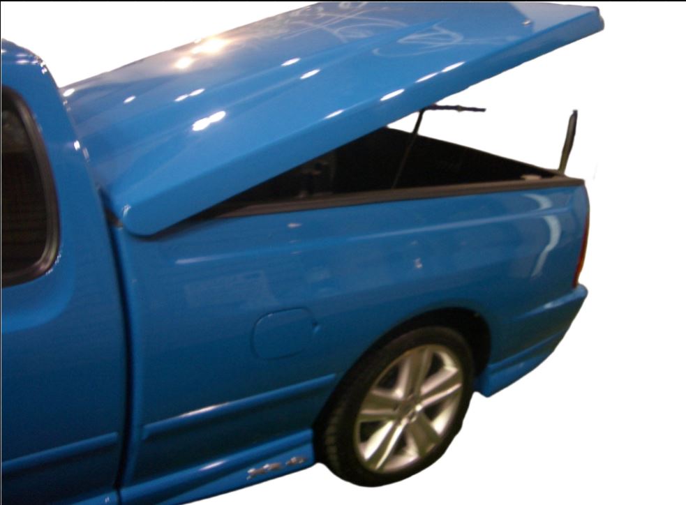 AU BA BF Ford Falcon fits EGR 25mm Female Hinge & Bolts Fitment on Ute for EGR Ute Lid with Shiny Black Plastic Underneath Kit-B