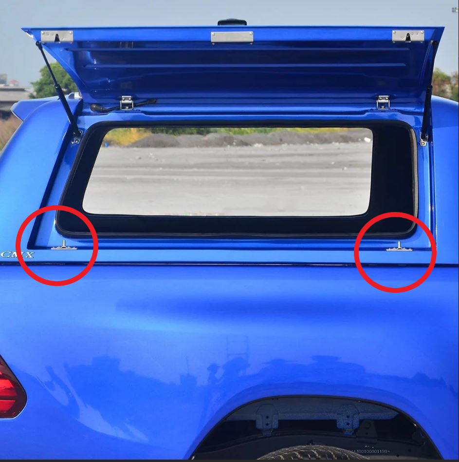 ALPHA CME & CMX Canopy Side Lift Up Door Locking Pins Canopies HardTop Truck LK-SD-CML-1