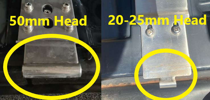 AU BA BF Ford Falcon fits EGR Ute Lid Male for Fitment onto Lid Hinges for Lids with Shiny Black Plastic Underneath Lids
