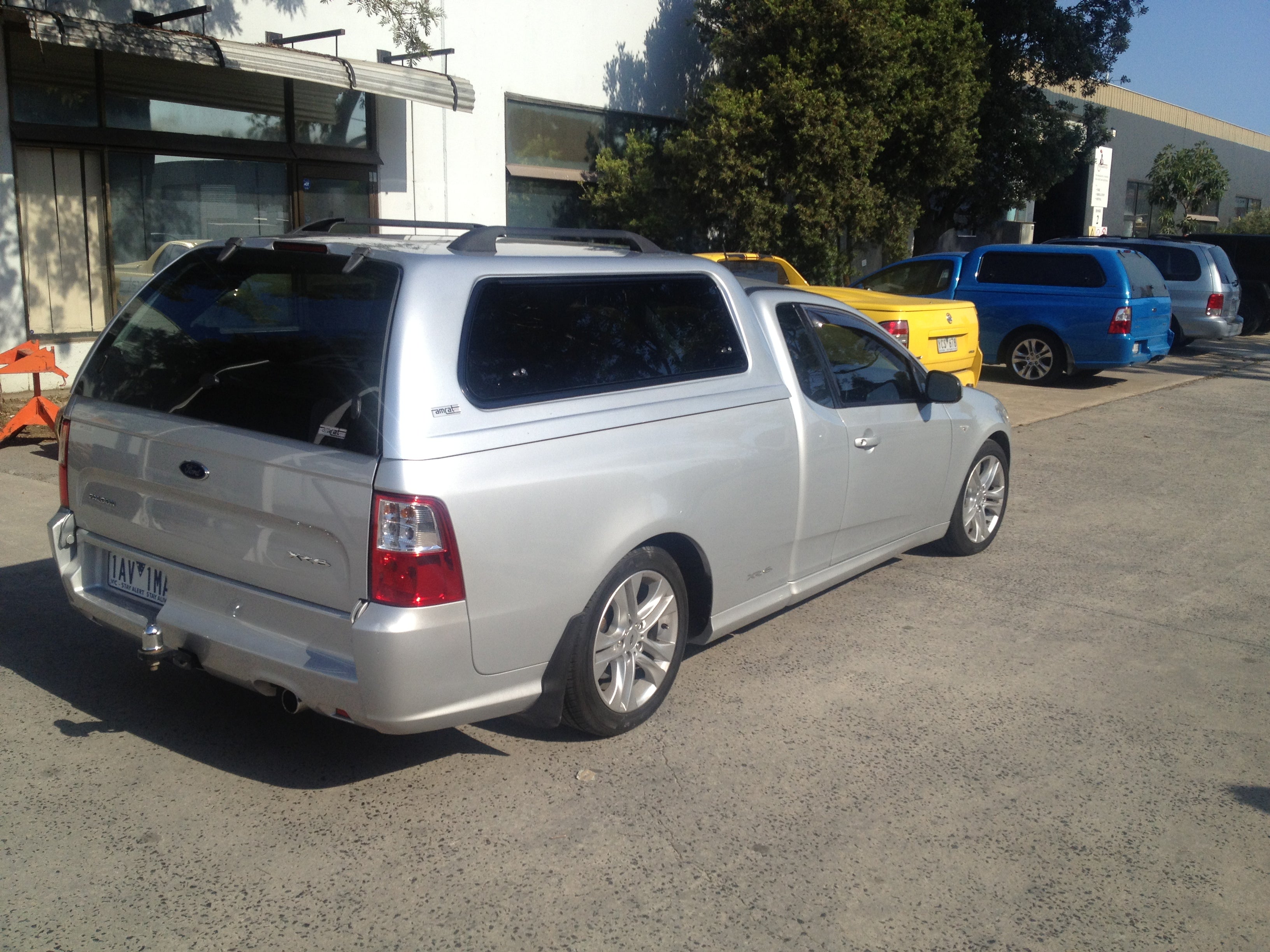 Canopy Roof Rack Rails Bars Ute Black 110cm LONG & Internal Support Plates