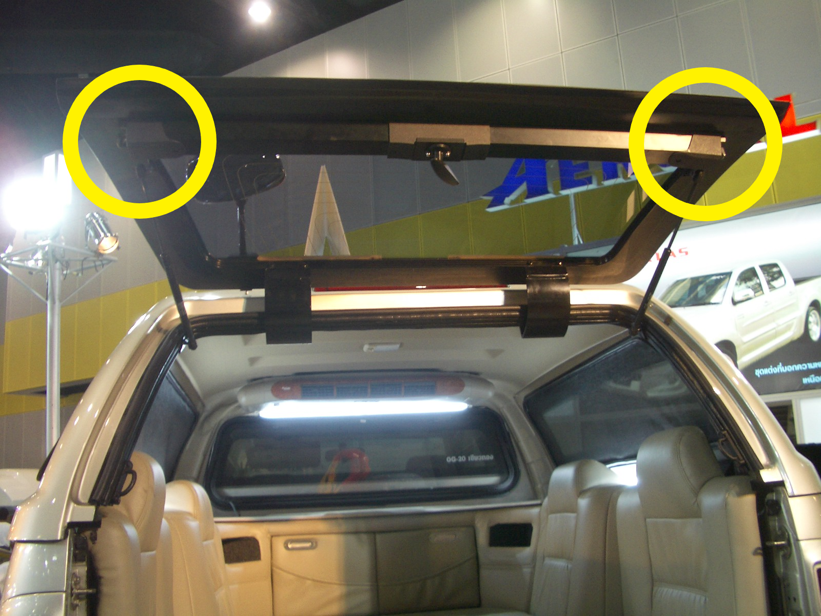 Lock Catches + Plastic Covers fits Canopy Rear Window Internal Release Mechanism