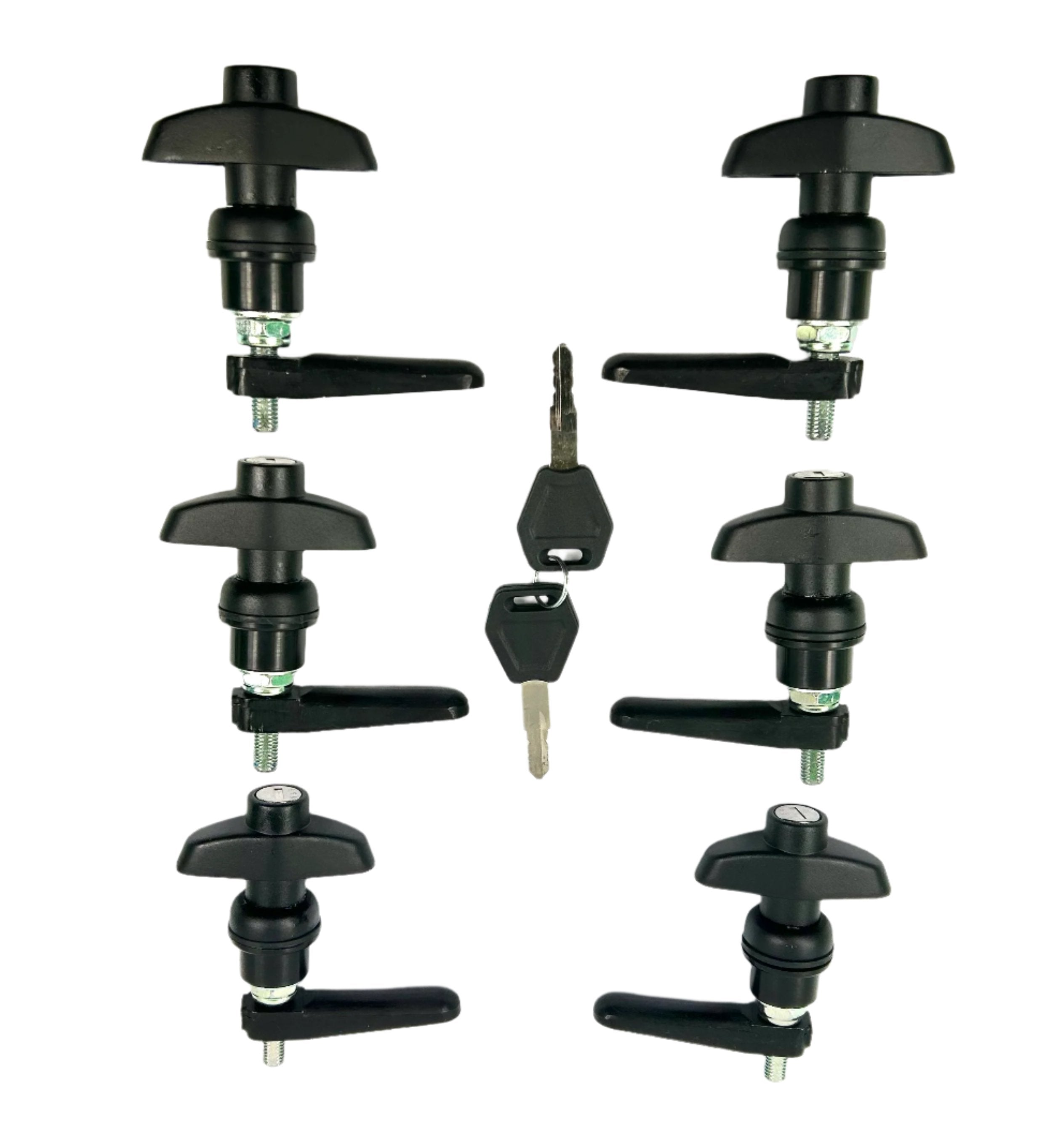ARB Early Model Canopy 2 Rear & 4 x Side Window Long Shaft Locks 22mm Hole Size All Same key