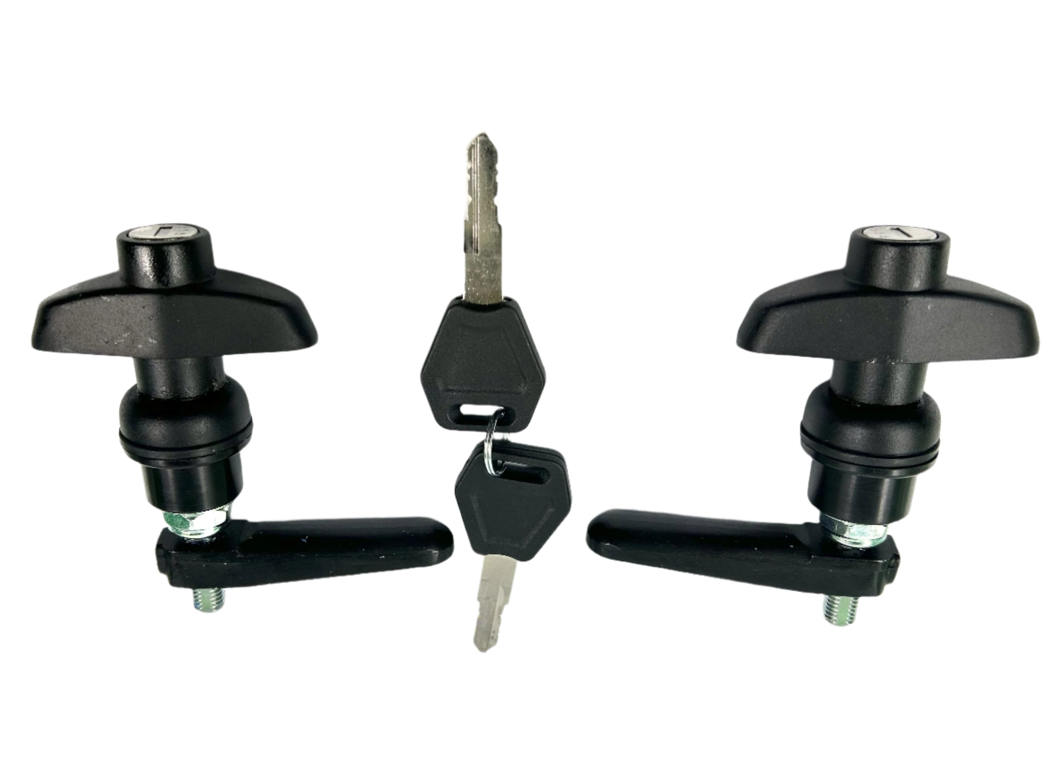 TJM Early Model Canopy 2 x Side Window Long Shaft Locks 22mm Hole Size All Same key