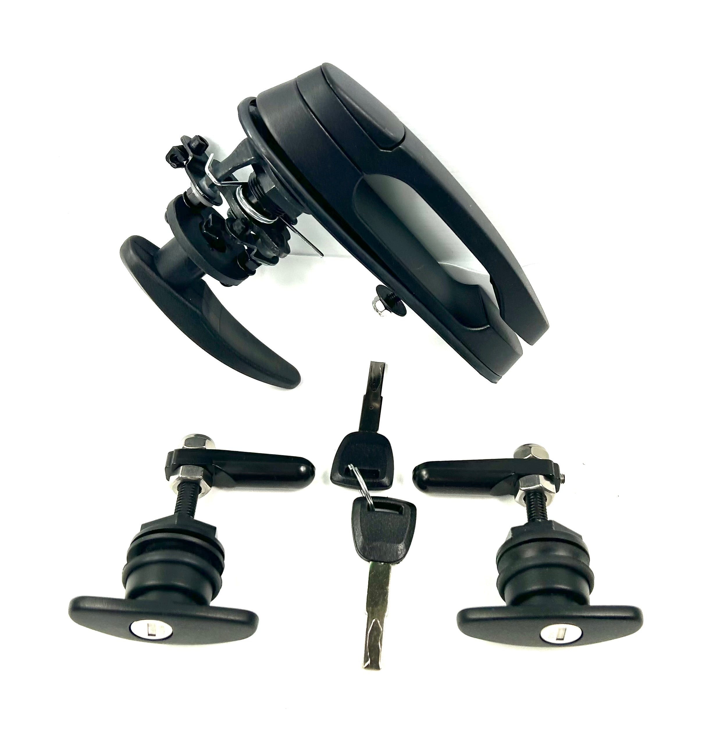 Ironman Canopy Replacement Rear Window T Handle & 2 Side Window Locks 28-32mm Hole Size All Same key