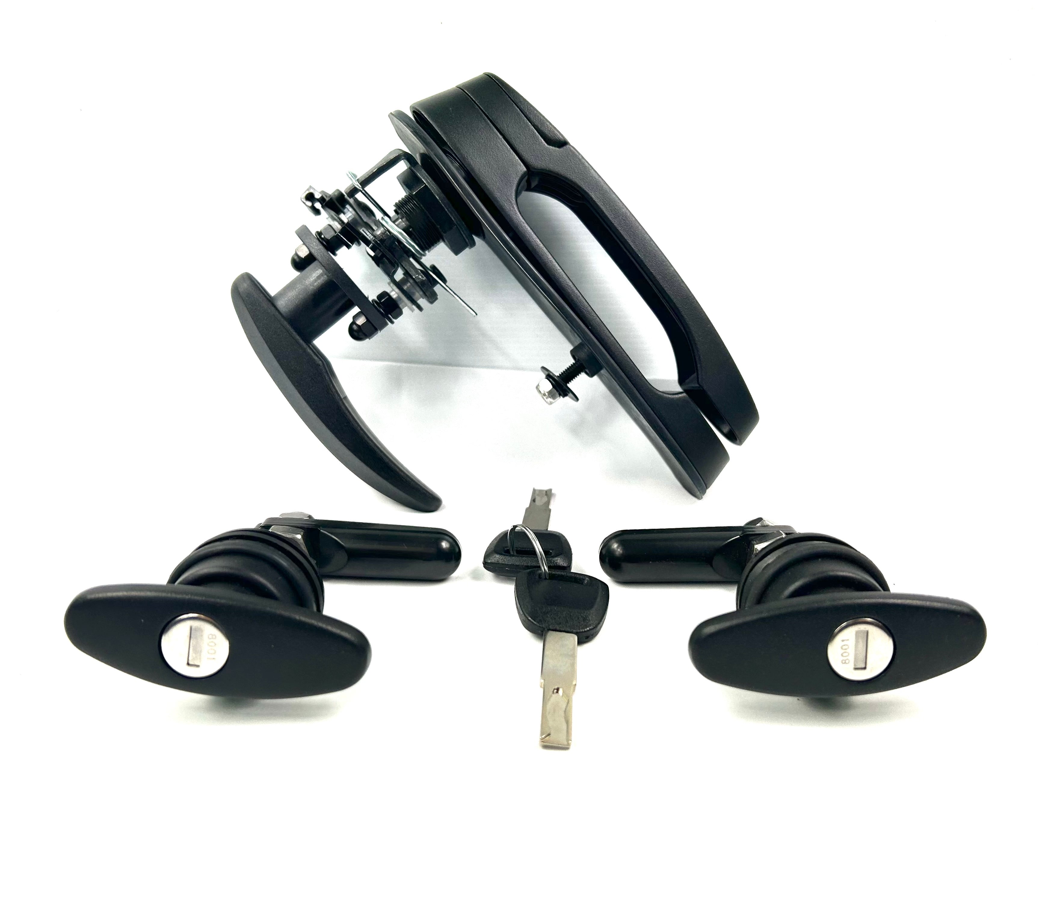 Ironman Canopy Replacement Rear Window T Handle & 2 Side Window Locks 28-32mm Hole Size All Same key