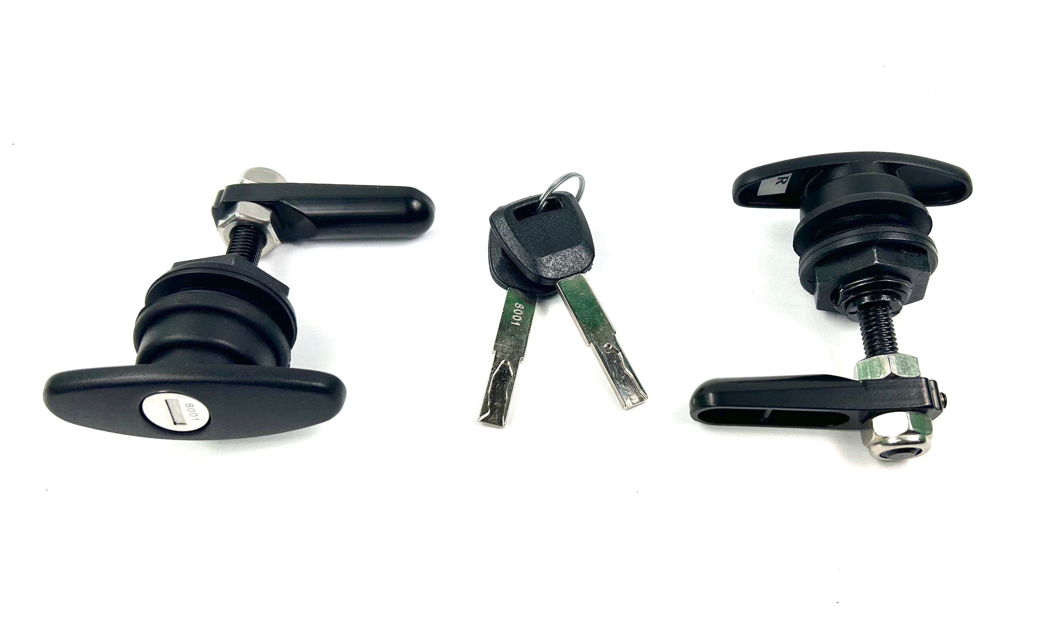 Flexiglass EDGE Canopy Replacement 2 x Side Window Locks 28-32mm Hole Size All Same key