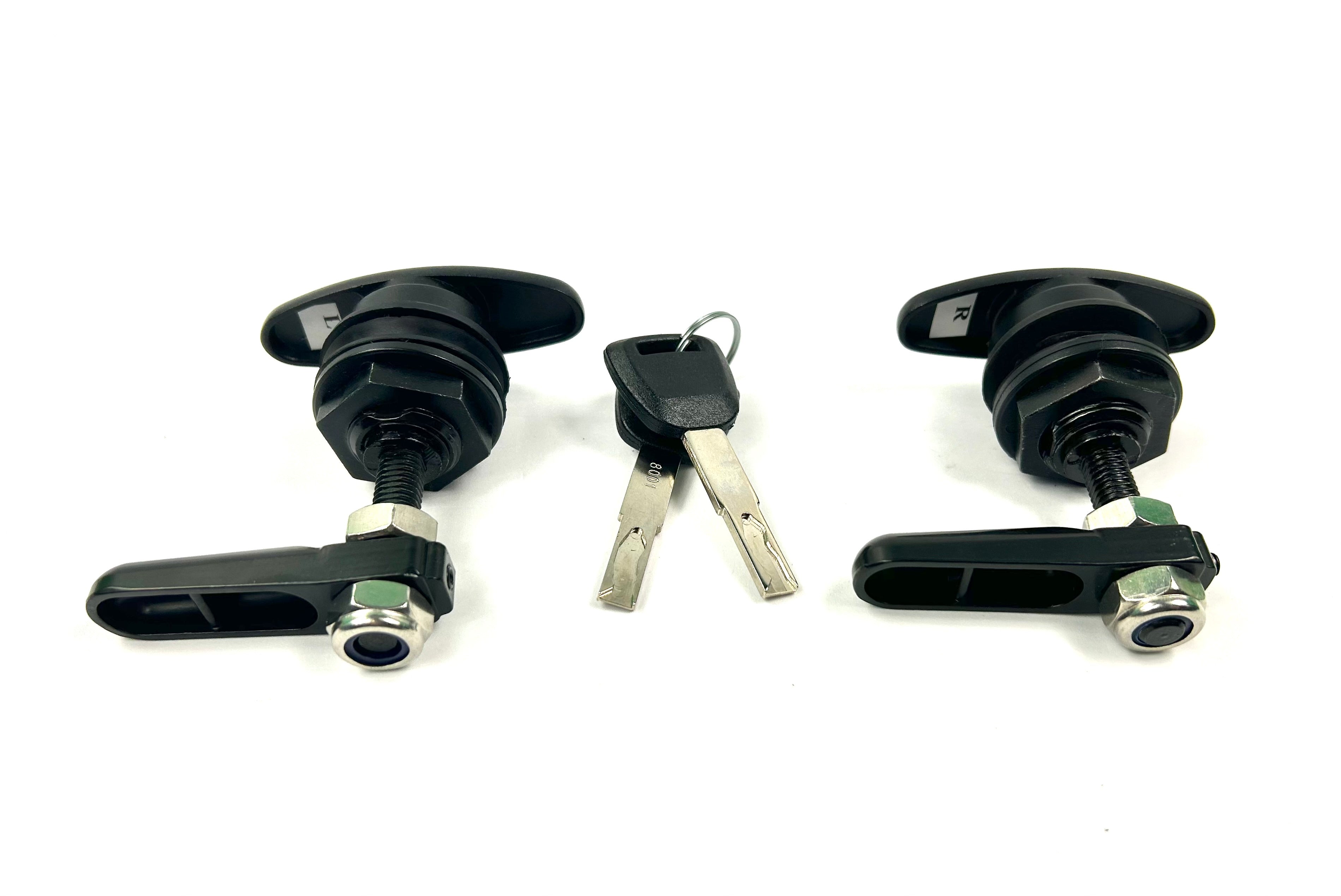 Flexiglass EDGE Canopy Replacement 2 x Side Window Locks 28-32mm Hole Size All Same key