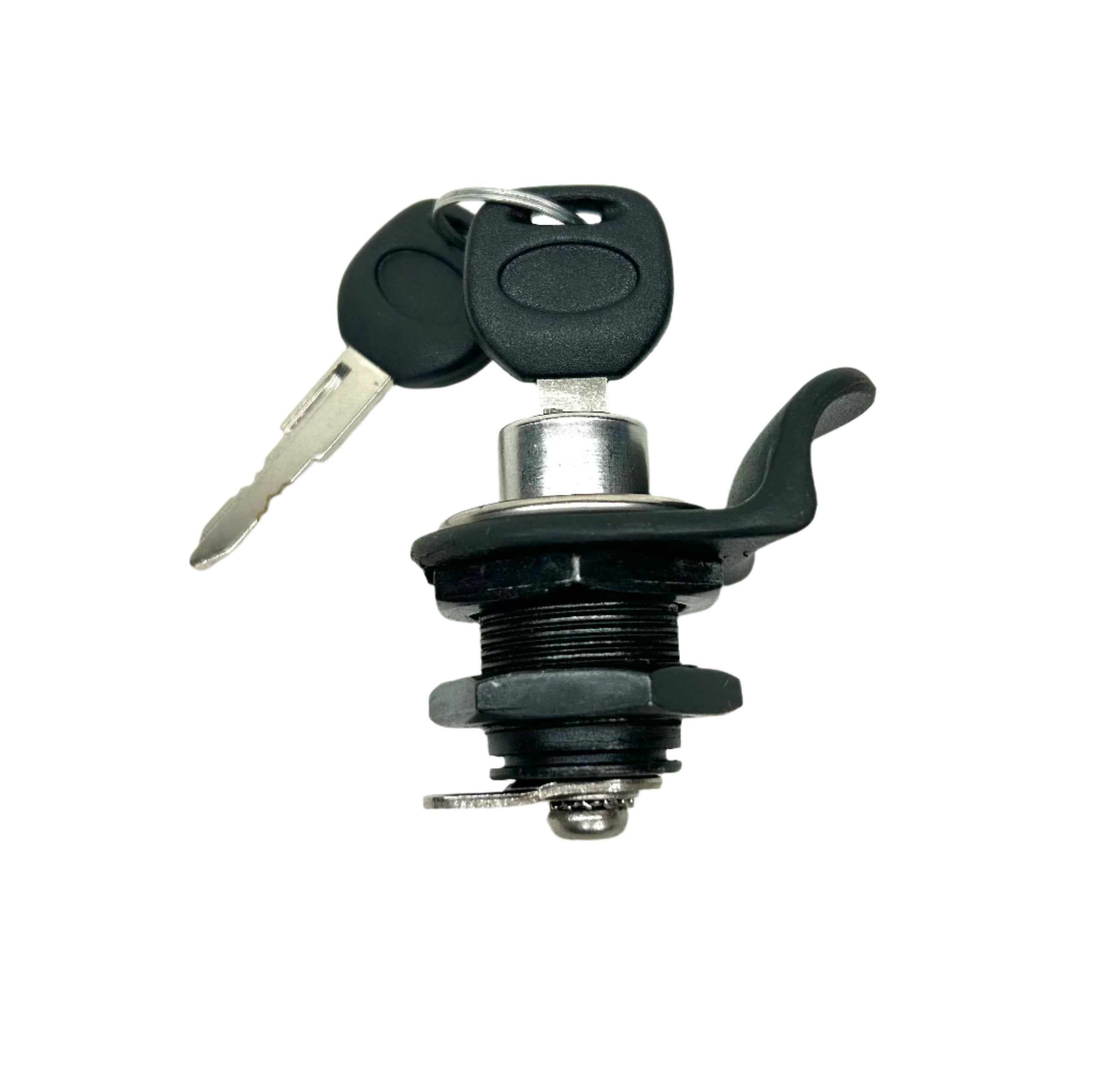 Nissan D40 Navara Aftermarket Push Button Ute Lid Lock fits EGR Lids with Shiny Plastic Underneath Lids