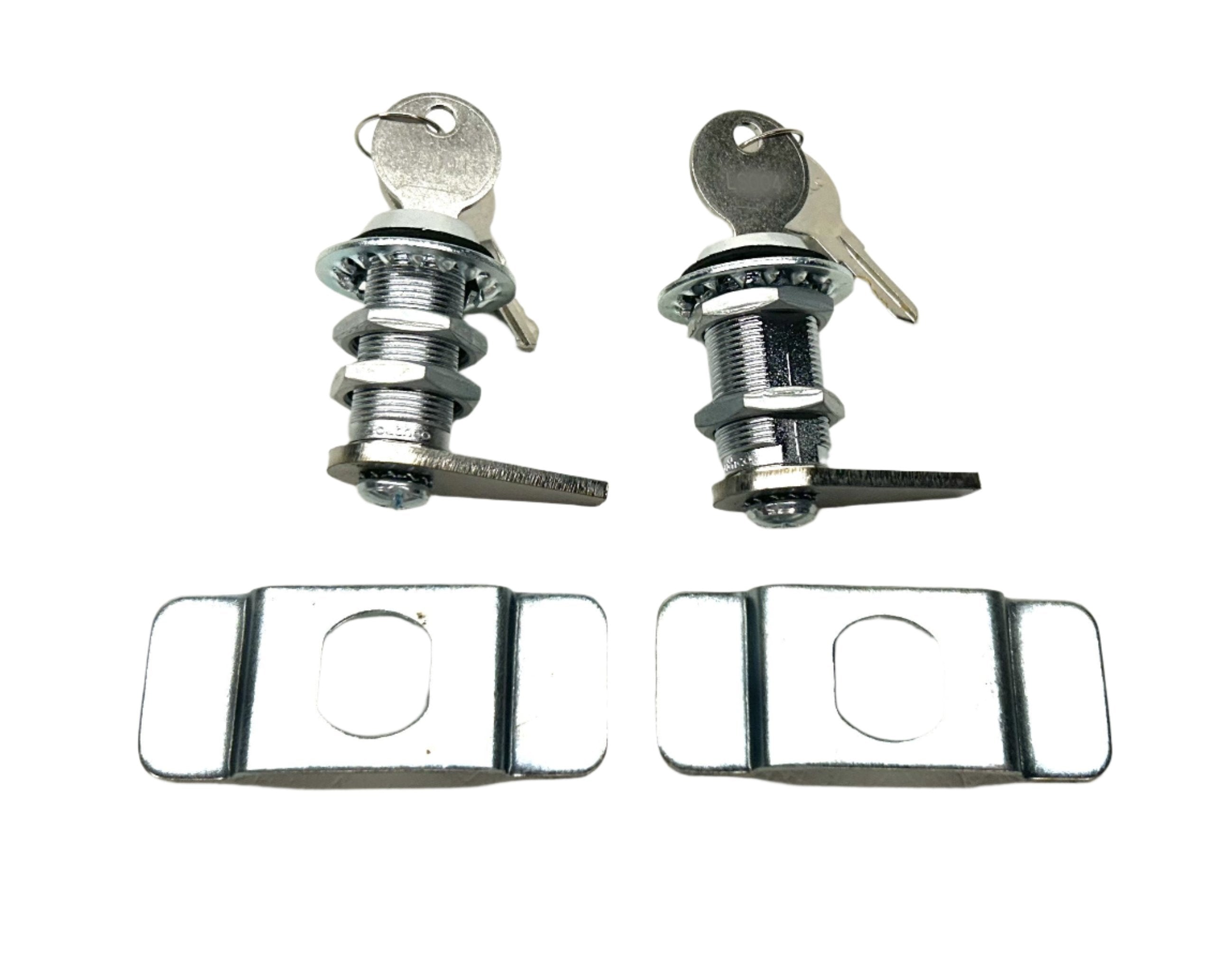 Zinardi Ute Lid Locks Pair SET-B with Support Plates fits Fibreglass Carpeted Ute Lids