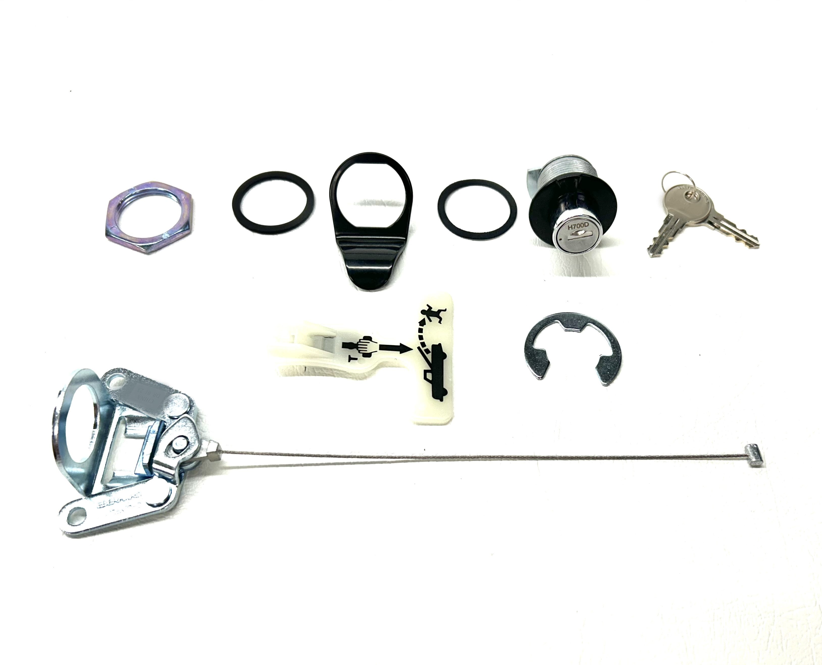 VE VF Commodore Push Button Ute Lid Lock EGR Plastic Lids SET-A Non Central Locking