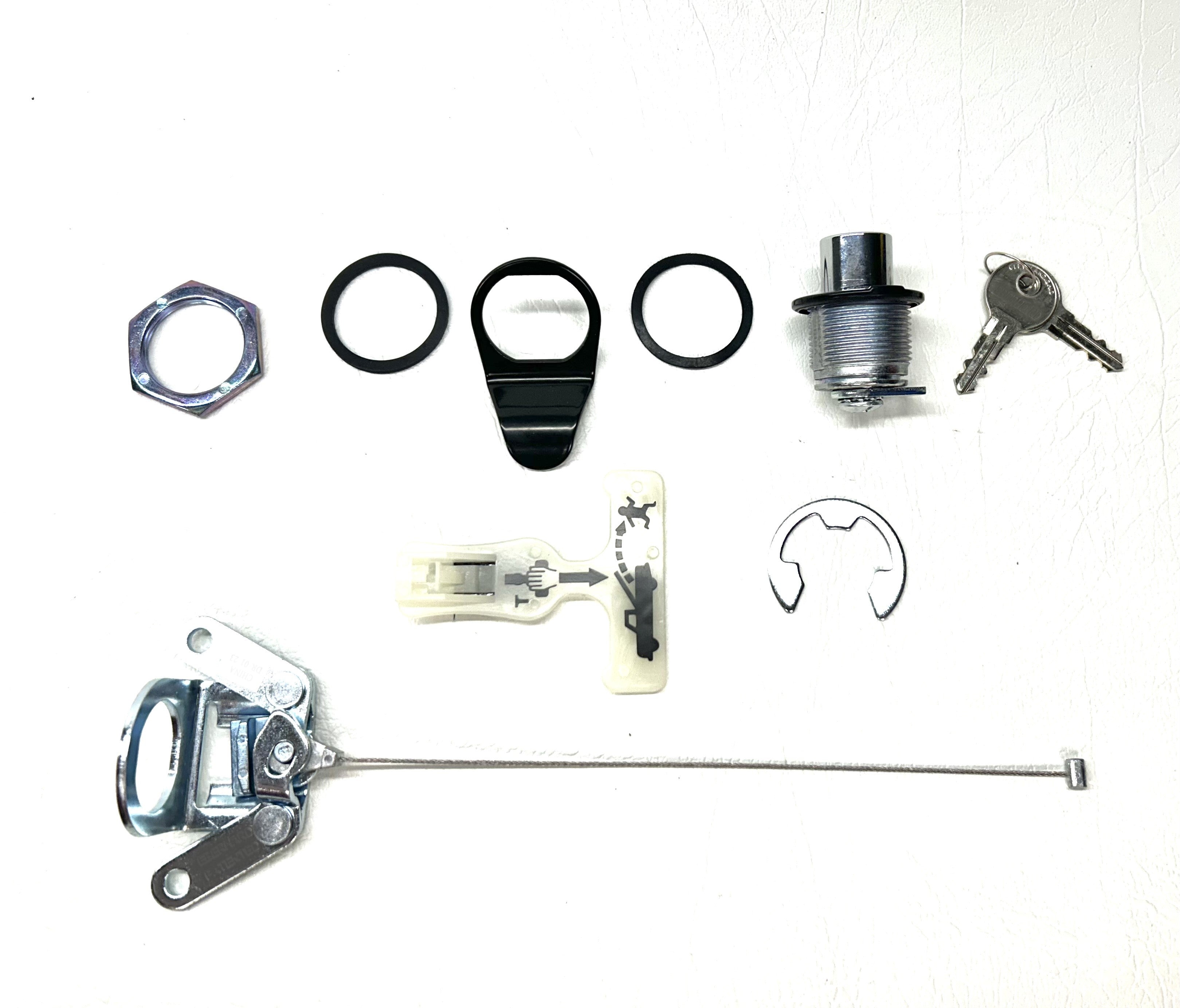 Amarok VW Push Button Ute Lid Lock fits EGR Lids with Shiny Plastic Underneath SET-A Non Central Locking