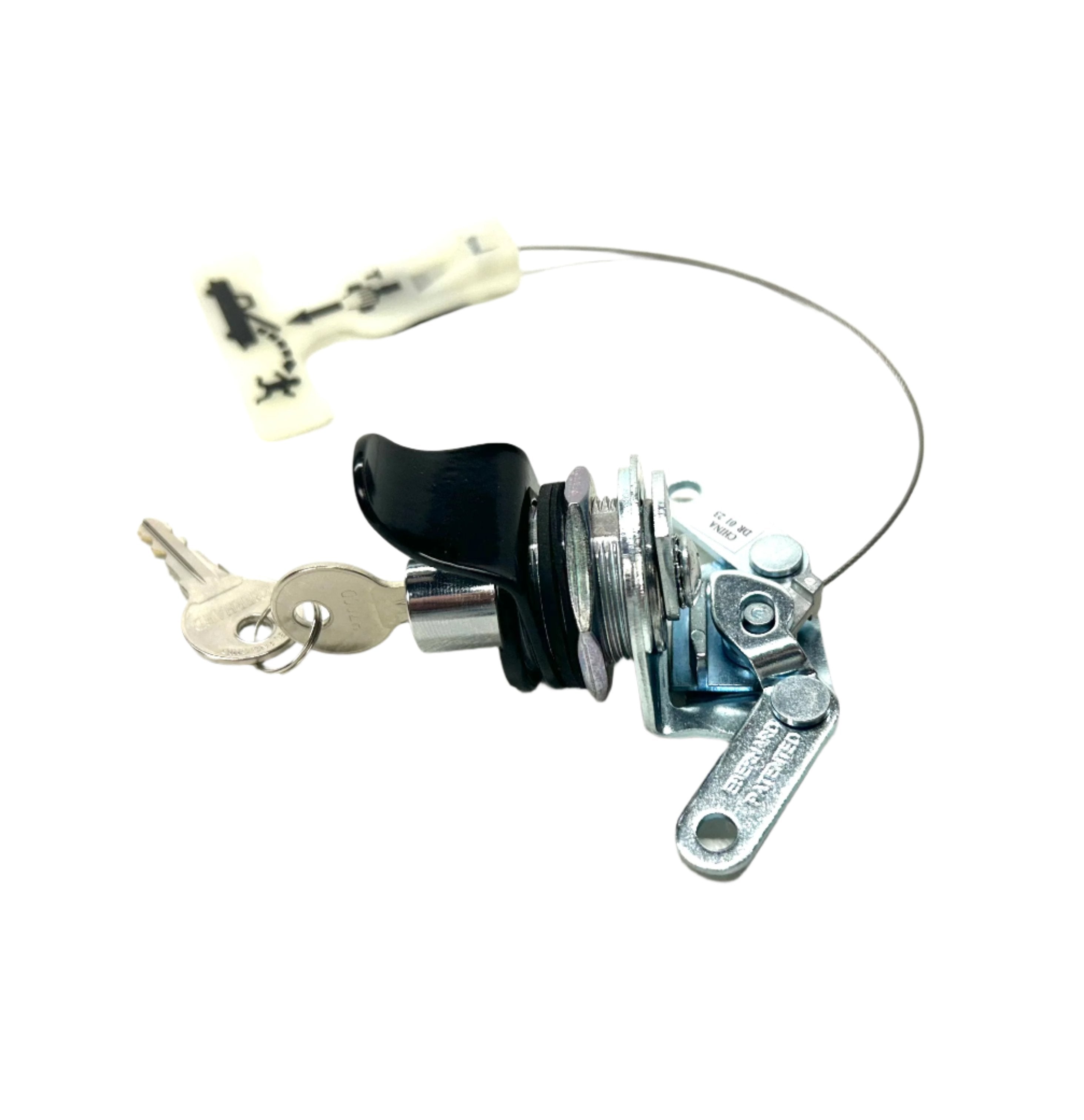 Mazda BT-50 Push Button Ute Lid Lock fits EGR Lids with Shiny Plastic Underneath SET-A Non Central Locking