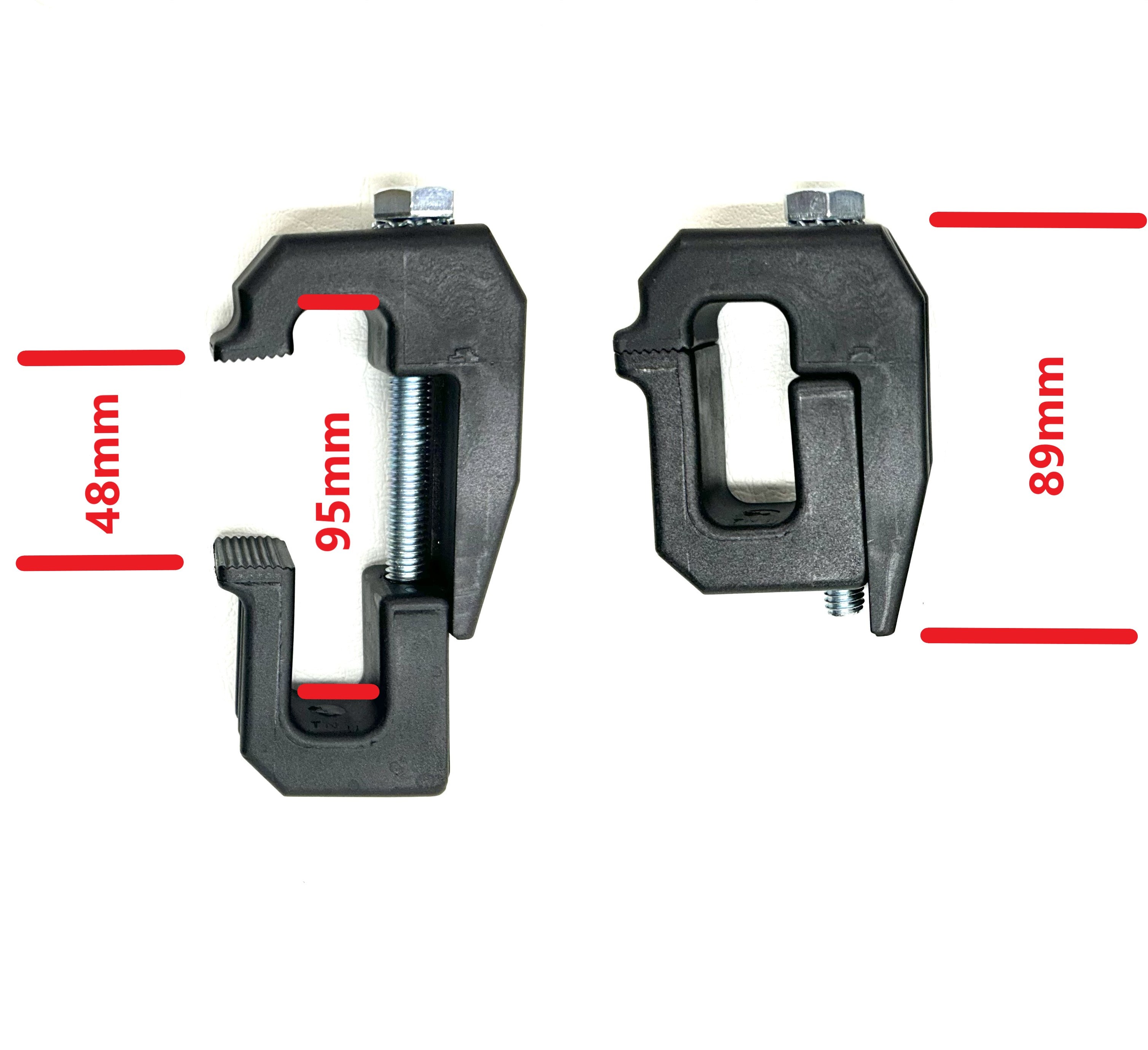 Clamps 8 x Canopy Ute Mounting Fitting Kit Removable Black Plastic G-Clamp Ute Tub