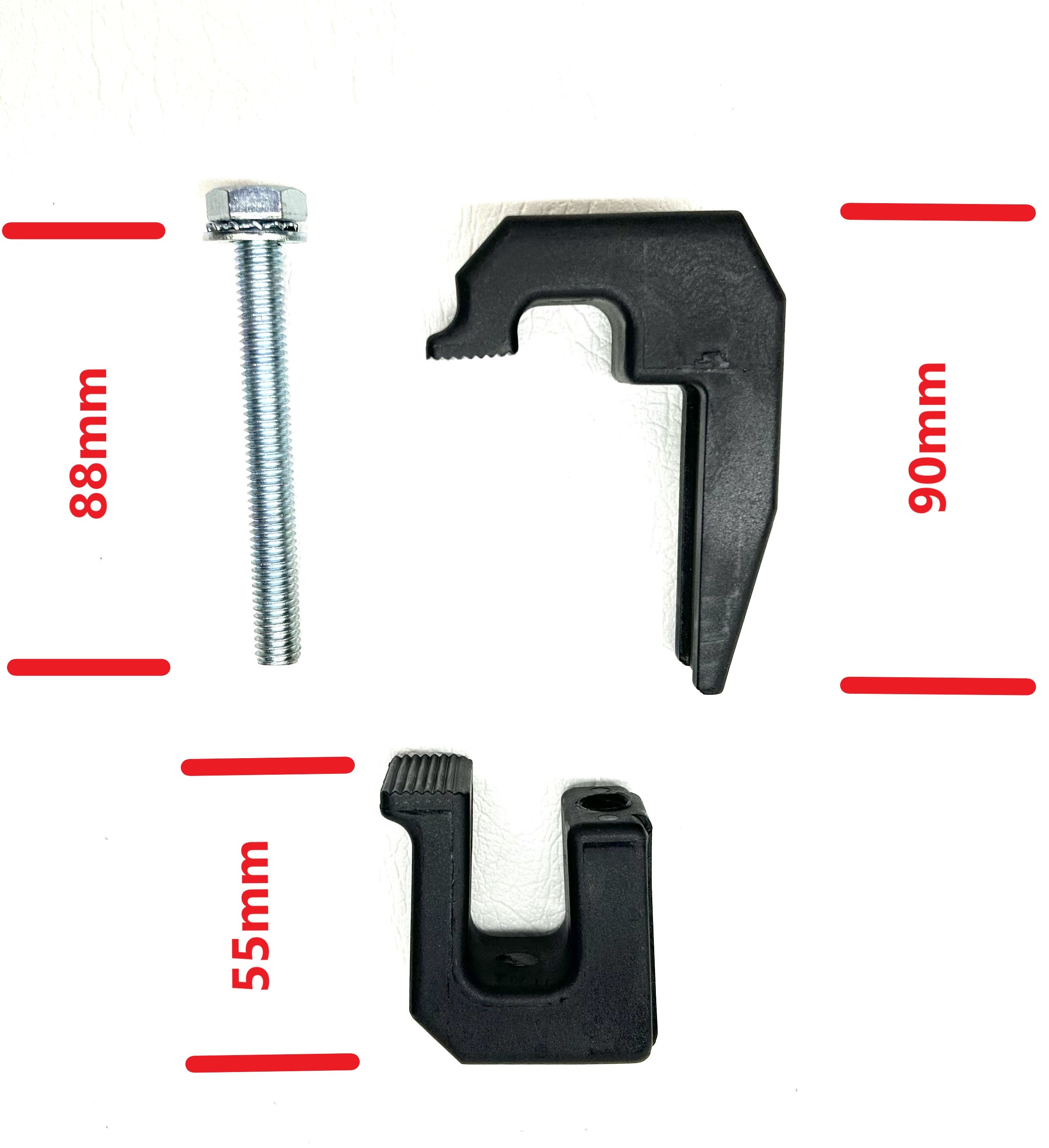 Clamps 6 x Canopy Ute Mounting Fitting Kit Removable Black Plastic G-Clamp Ute Tub