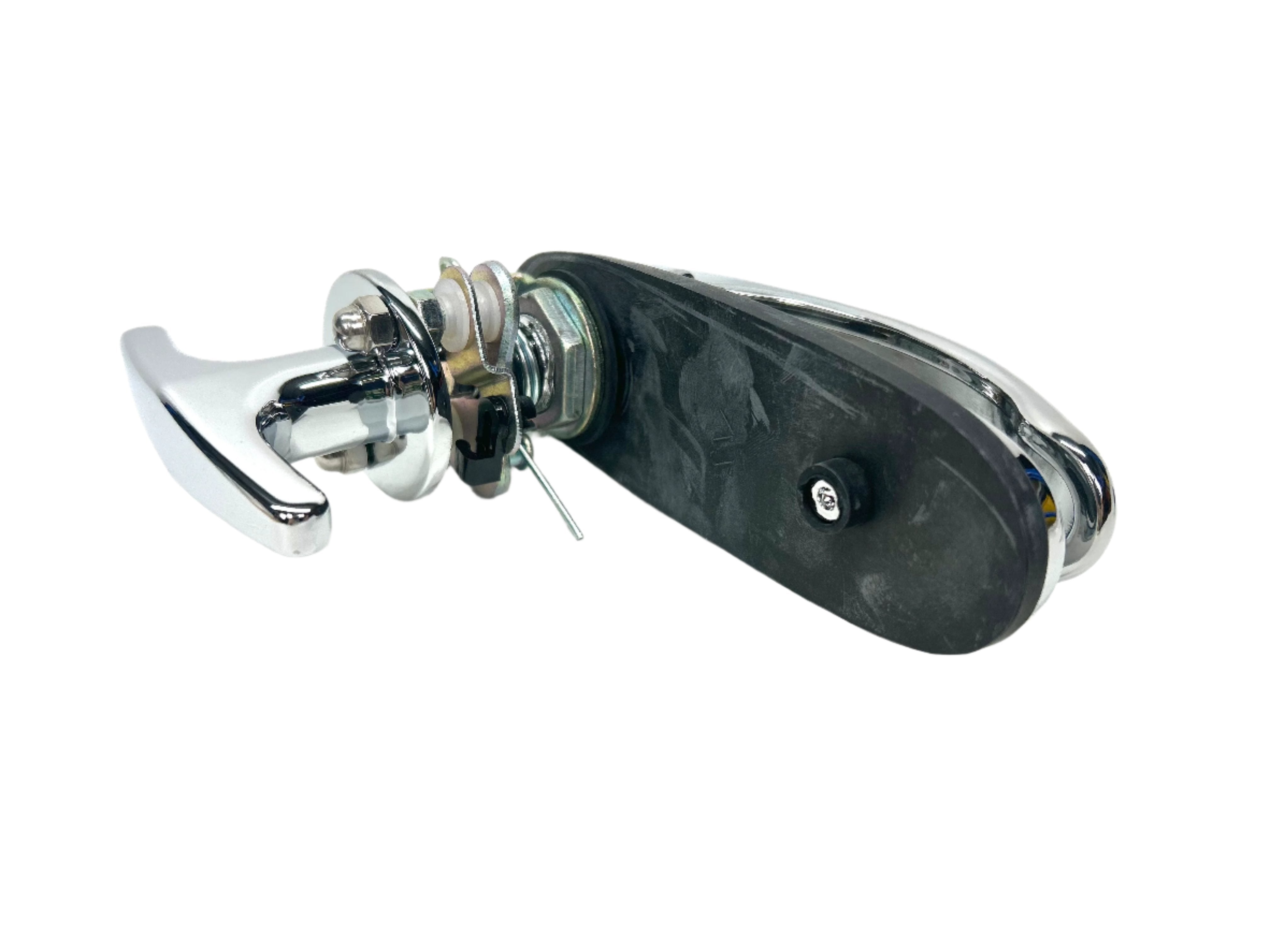 Canopy Chrome Steel Locking Canopy T-Handle Replacement Rear Window Locking Handle Lock