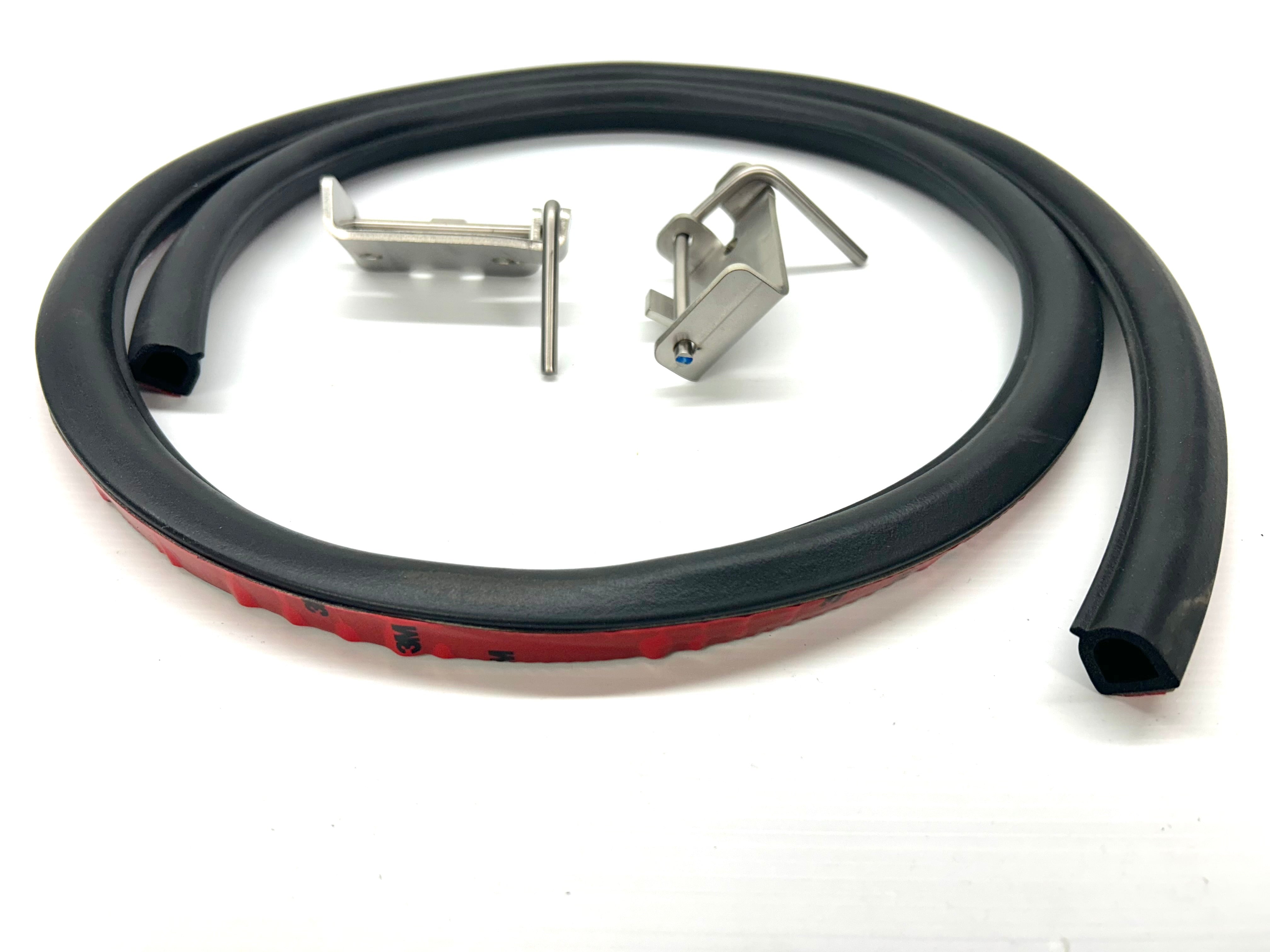 Mitsubishi MQ MR Triton 50mm Female Hinge & Pins & Seal Kit-D for EGR Ute Lid with Shiny Black Plastic Underneath