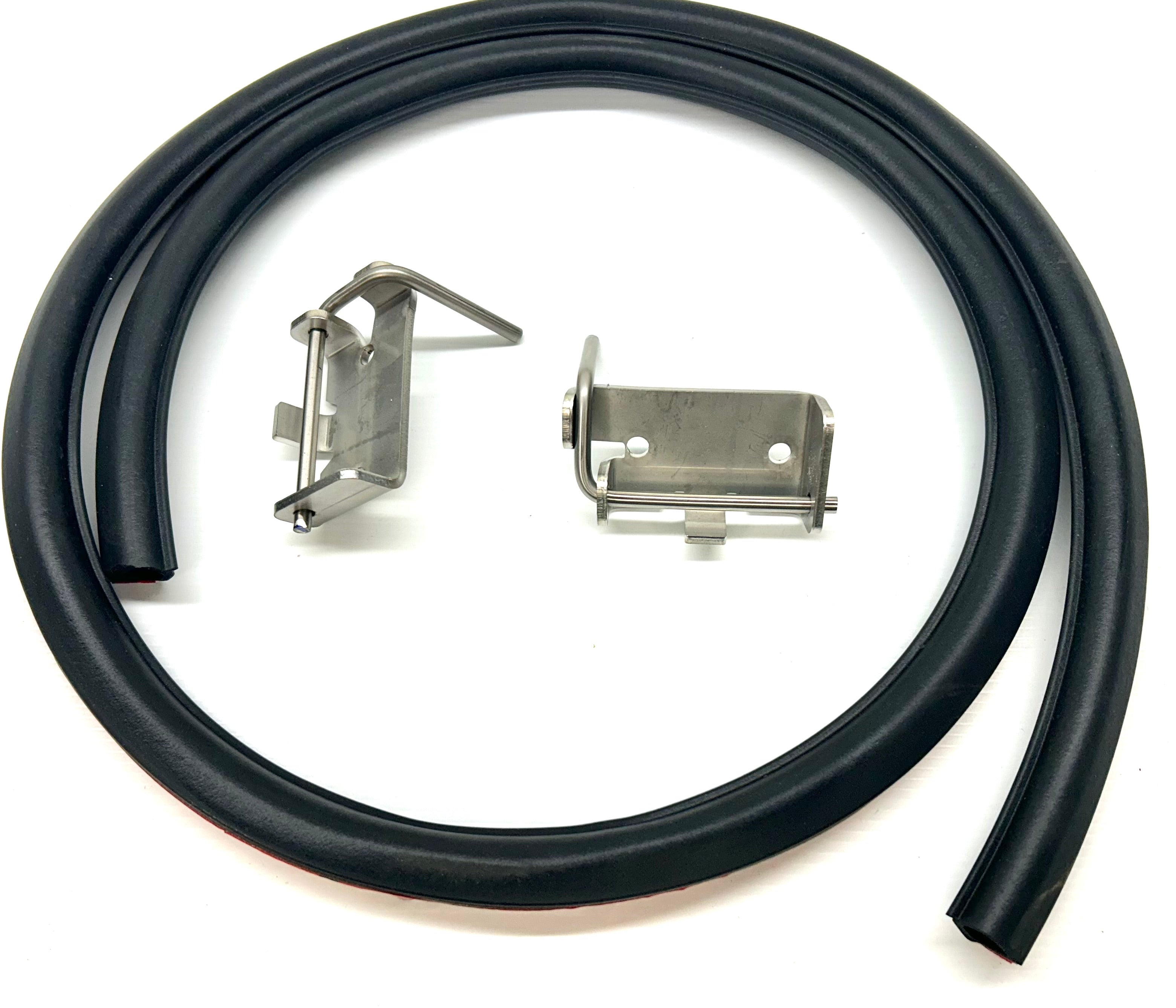 PX Ford Ranger 2012-2022 50mm Female Hinge & Pins & Seal Kit-D for EGR Ute Lid with Shiny Black Plastic Underneath