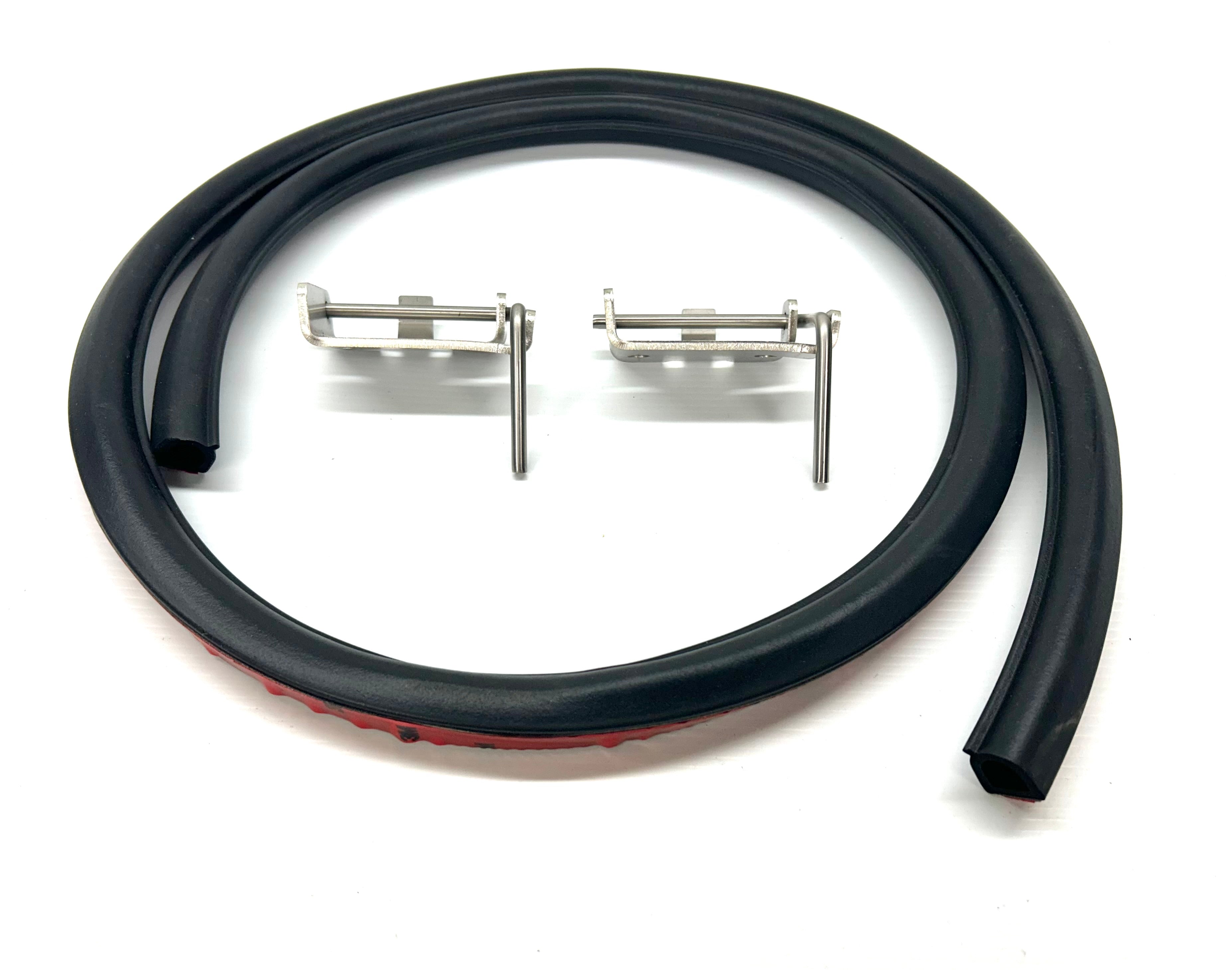 Mitsubishi MQ MR Triton 50mm Female Hinge & Pins & Seal Kit-D for EGR Ute Lid with Shiny Black Plastic Underneath