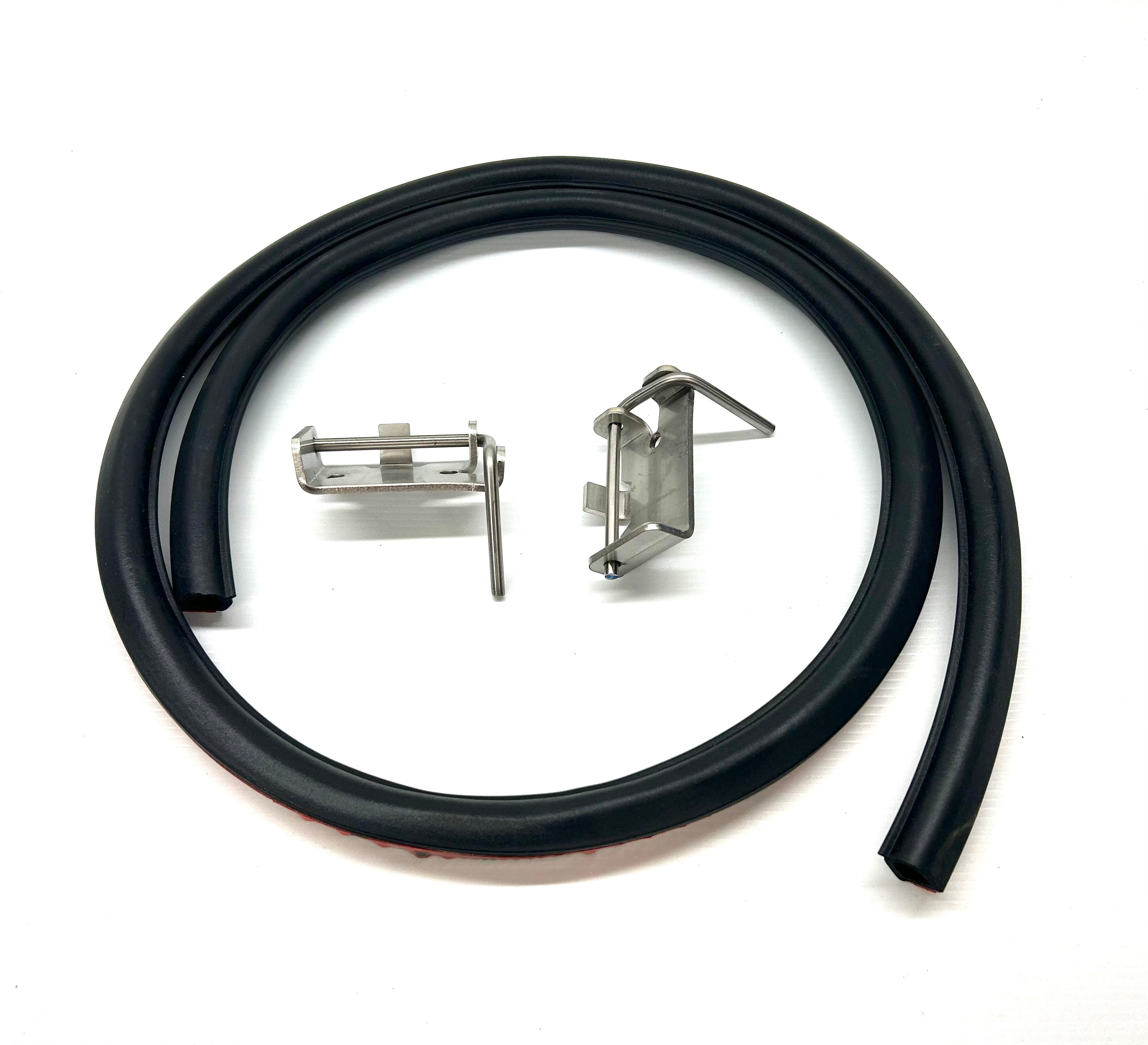 Toyota Hilux 2016 to Current Aftermarket Replacement 50mm Female Hinge & Pins & Seal Kit-D for EGR Ute Lid with Shiny Black Plastic Underneath