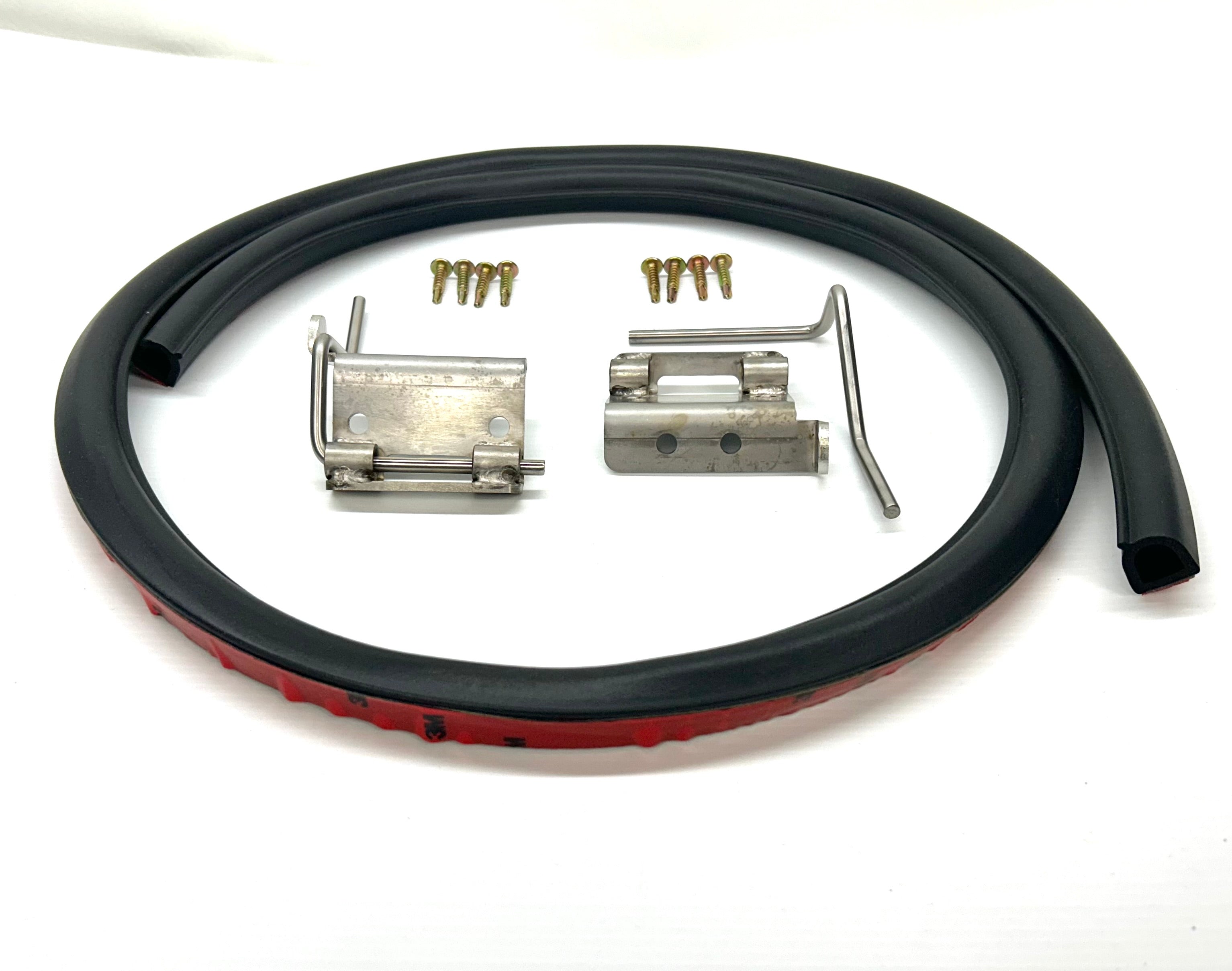 PJ PK Ford Ranger 25mm Female Hinge & Pins & Seal Kit-D for EGR Ute Lid with Shiny Black Plastic Underneath
