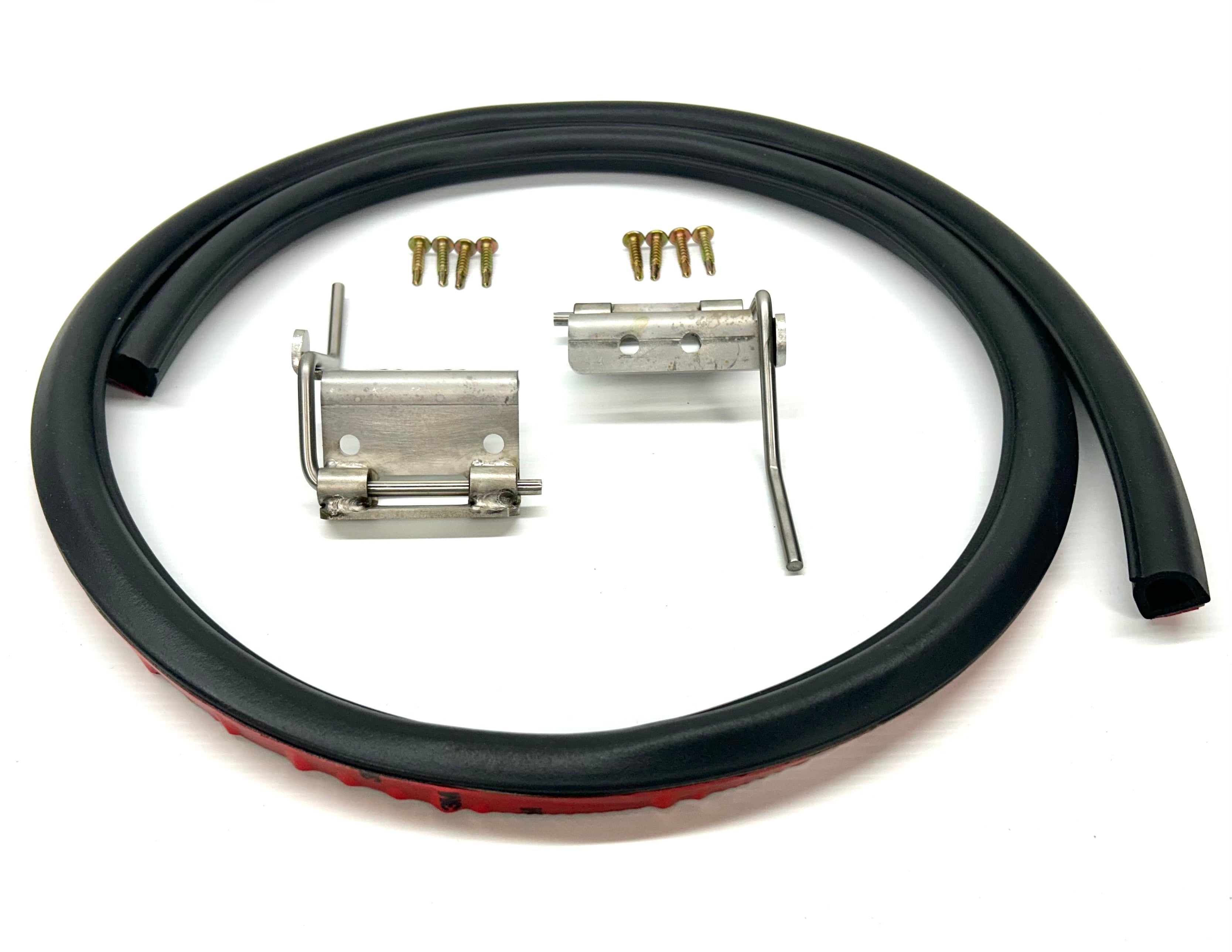 D-Max Isuzu 2003-2011 25mm Female Hinge & Pins & Seal Kit-D for EGR Ute Lid with Shiny Black Plastic Underneath