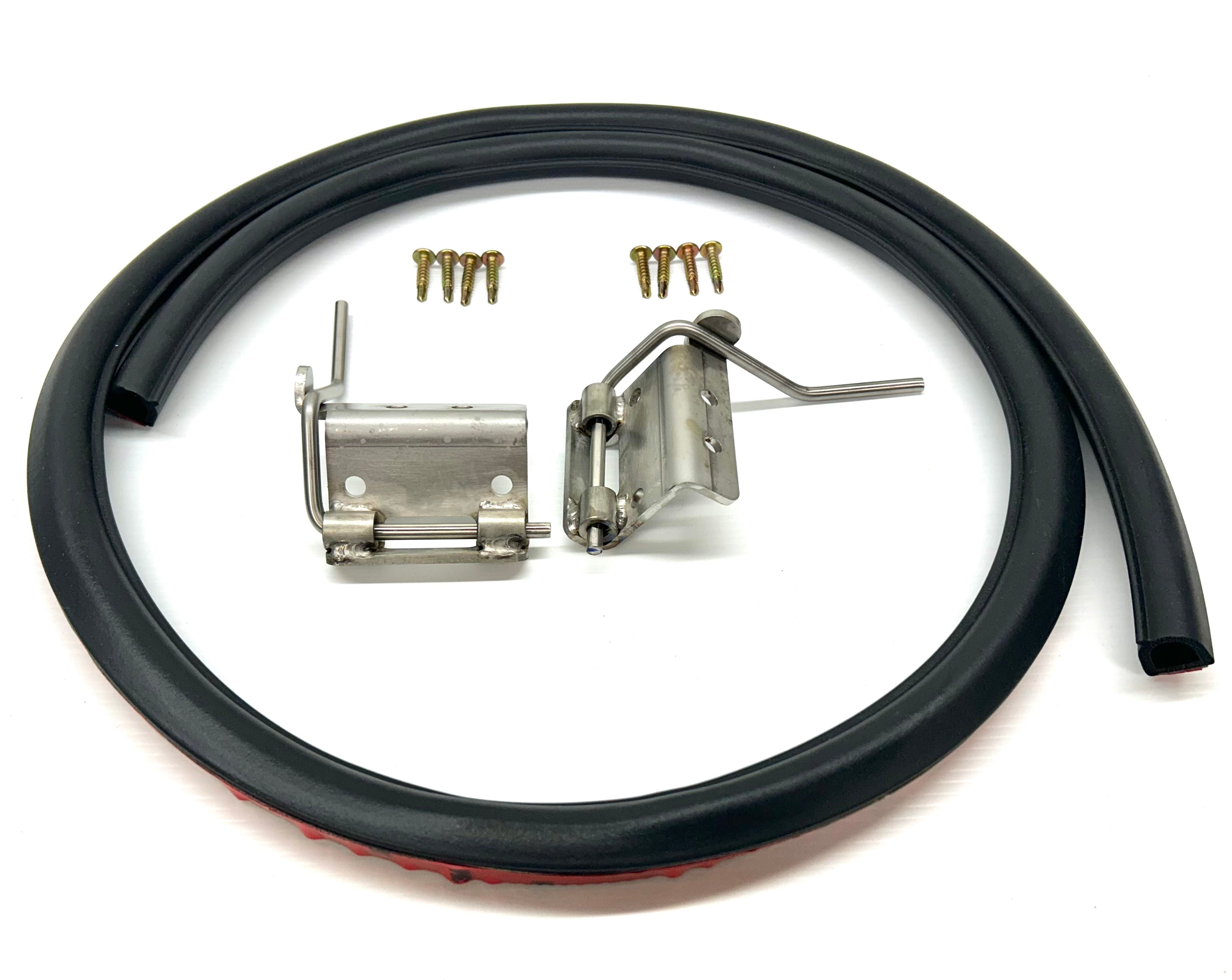 RA RC Colorado Rodeo 25mm Female Hinge & Pins & Seal Kit-D for EGR Ute Lid with Shiny Black Plastic Underneath