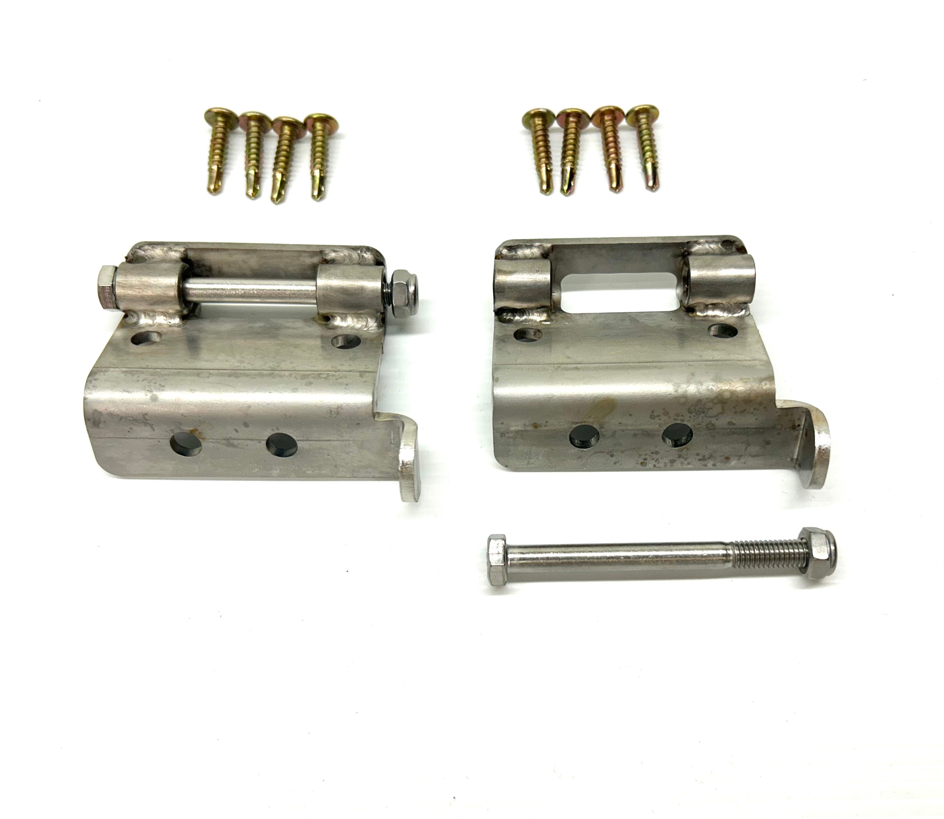 RA RC Colorado Rodeo 25mm Female Hinge & Bolts Kit-B for EGR Ute Lid with Shiny Black Plastic Underneath