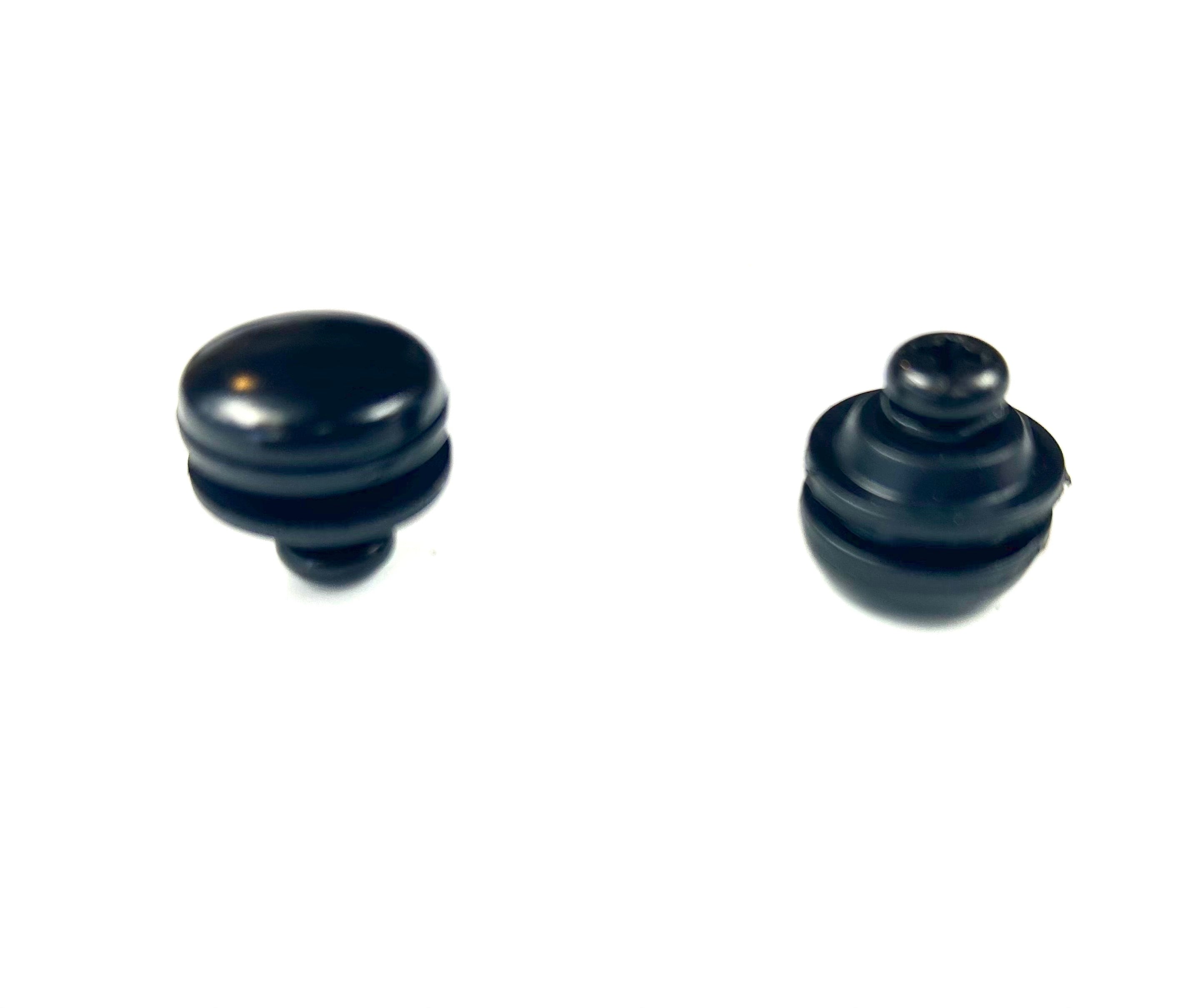 Canopy 4 x Black Round Head Glass Window Mounting Hardware Bolts