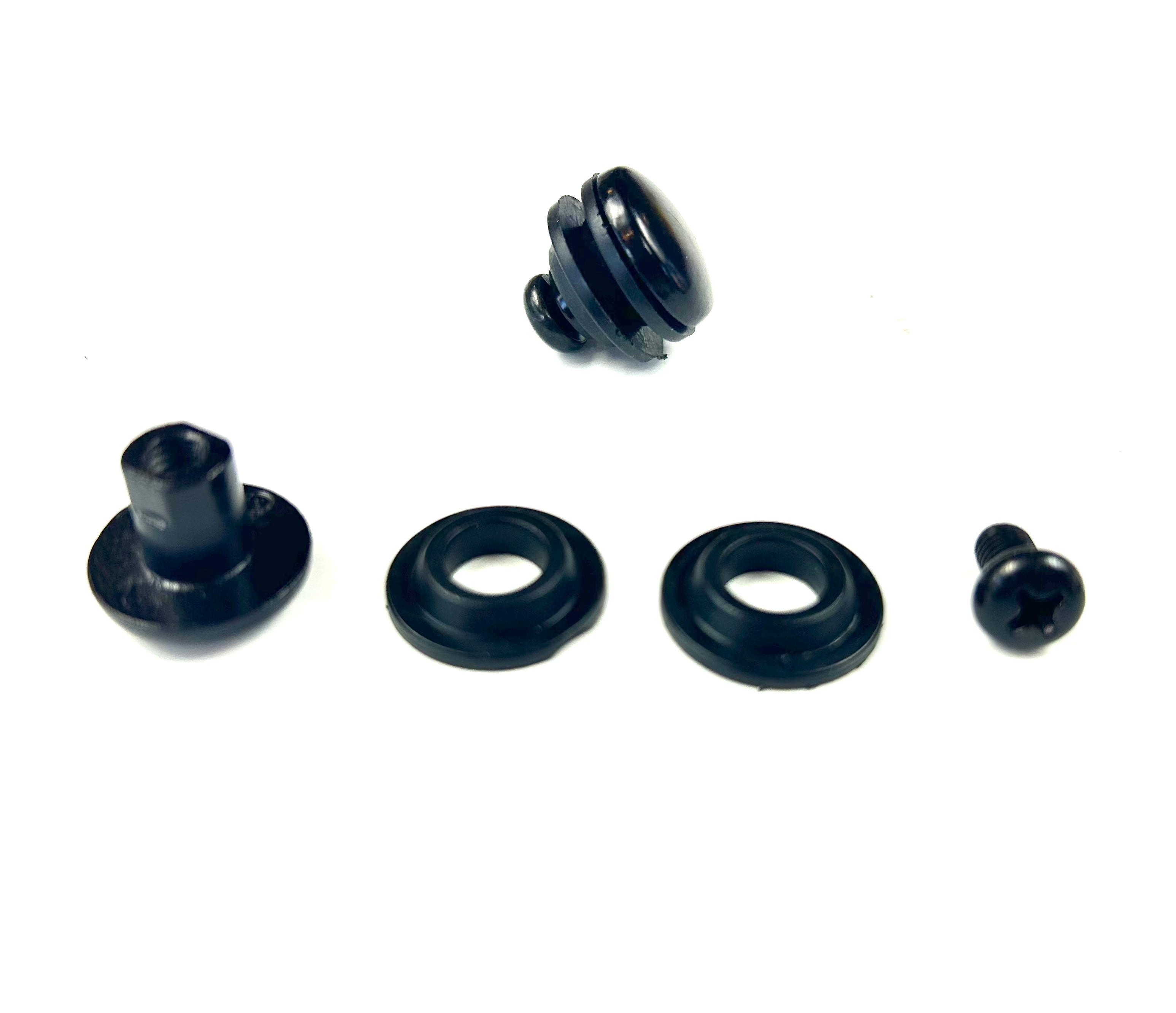 Aeroklas Canopy 16 x Canopy Glass Window Black Round Head Mounting Bolts