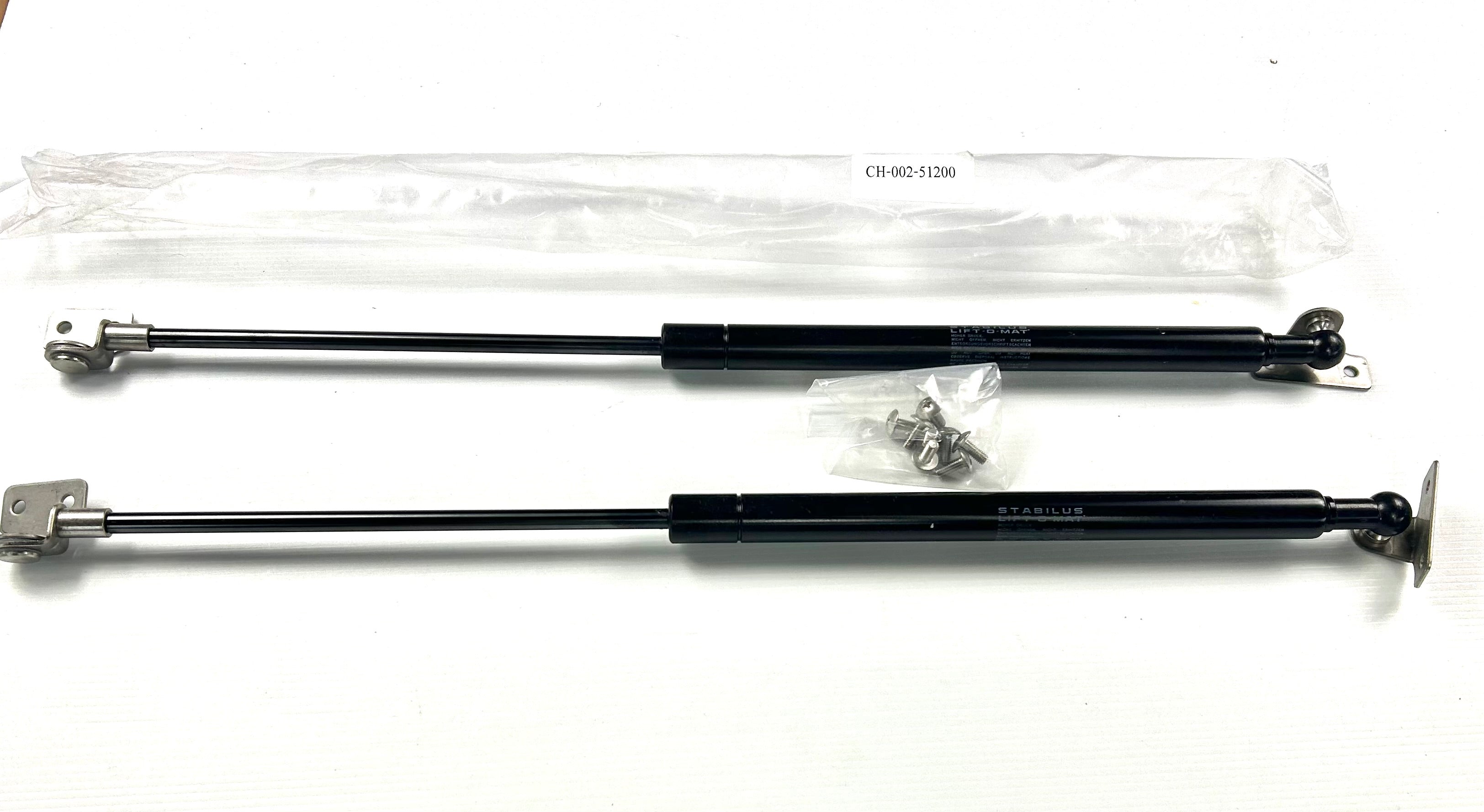 Alpha CMX AMAROK Canopy Rear Lift Up Window Gas Struts & Brackets Stabilus