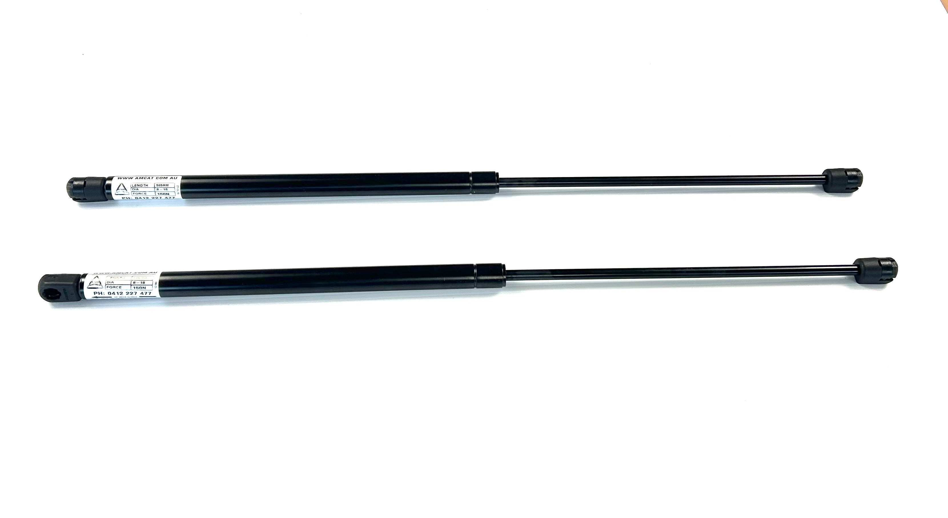 Nissan D40 Navara 1P & 3P EGR Plastic Ute Lid Hard Tonneau Covers M10-M10 Ball Heads 585mm x 150n