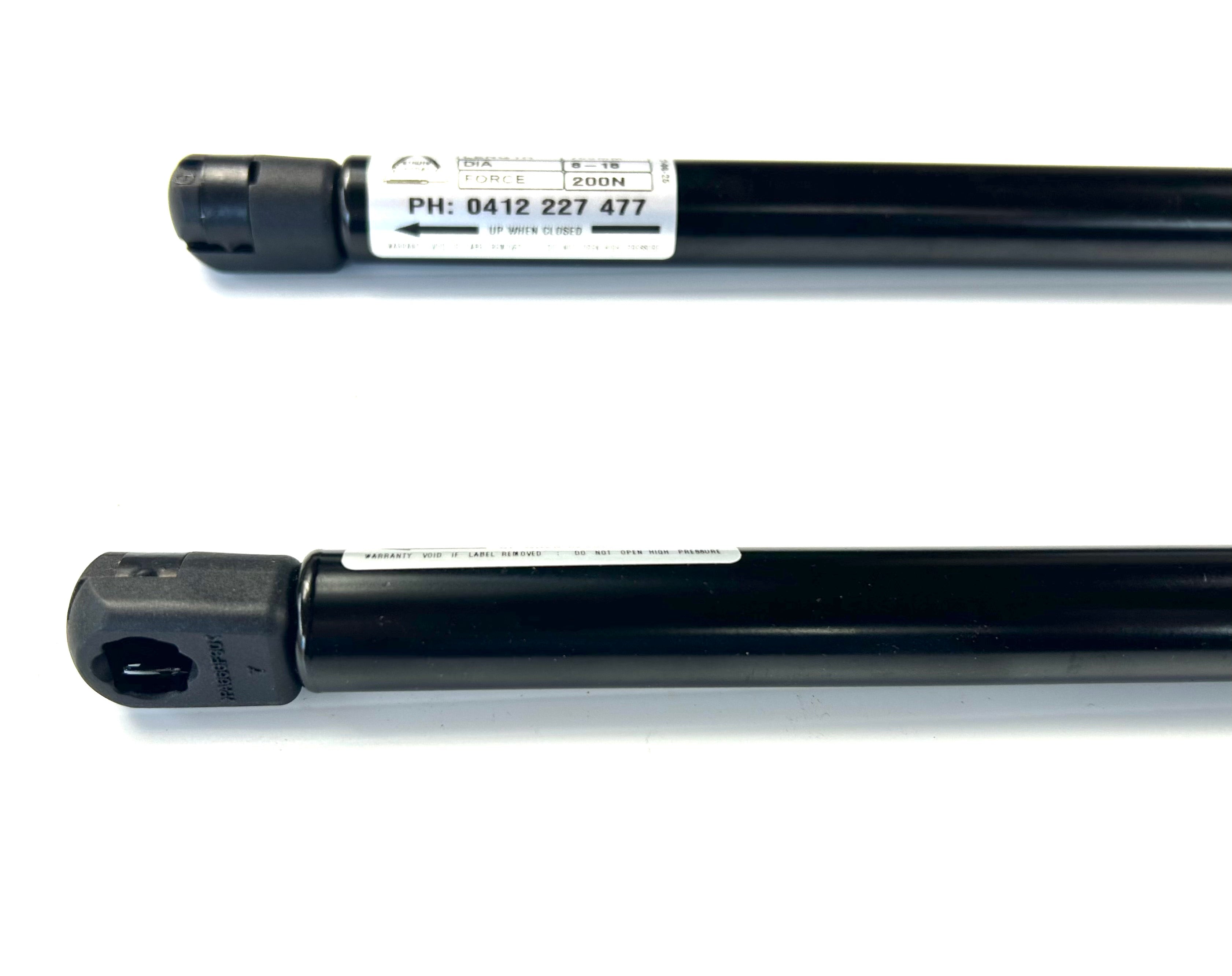 RA RC Rodeo RC Colorado Gas Strut EGR Plastic Ute Lid Cover M10-M10 Ball Heads 700mm x 200n