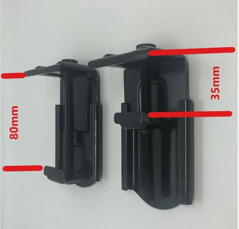 Clamps 2 x Black Metal Canopy Ute Mounting Fitting Kit Removable G-Clamp Ute Tub