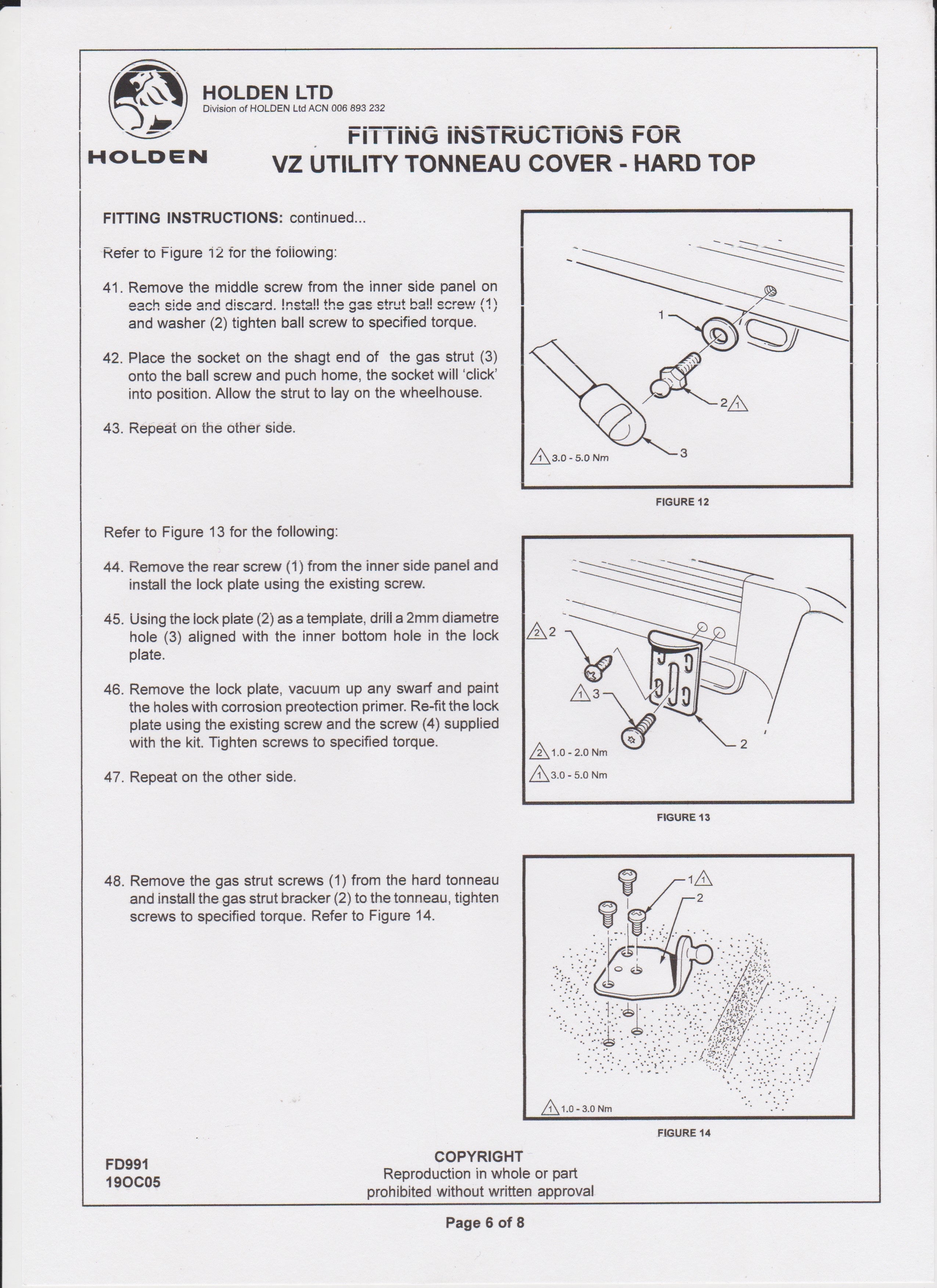 VU VY VZ VE VF Commodore Long M8 Threaded - M10 Ball Head * Gas Strut Bracket - Balls Mounts Ute Lid