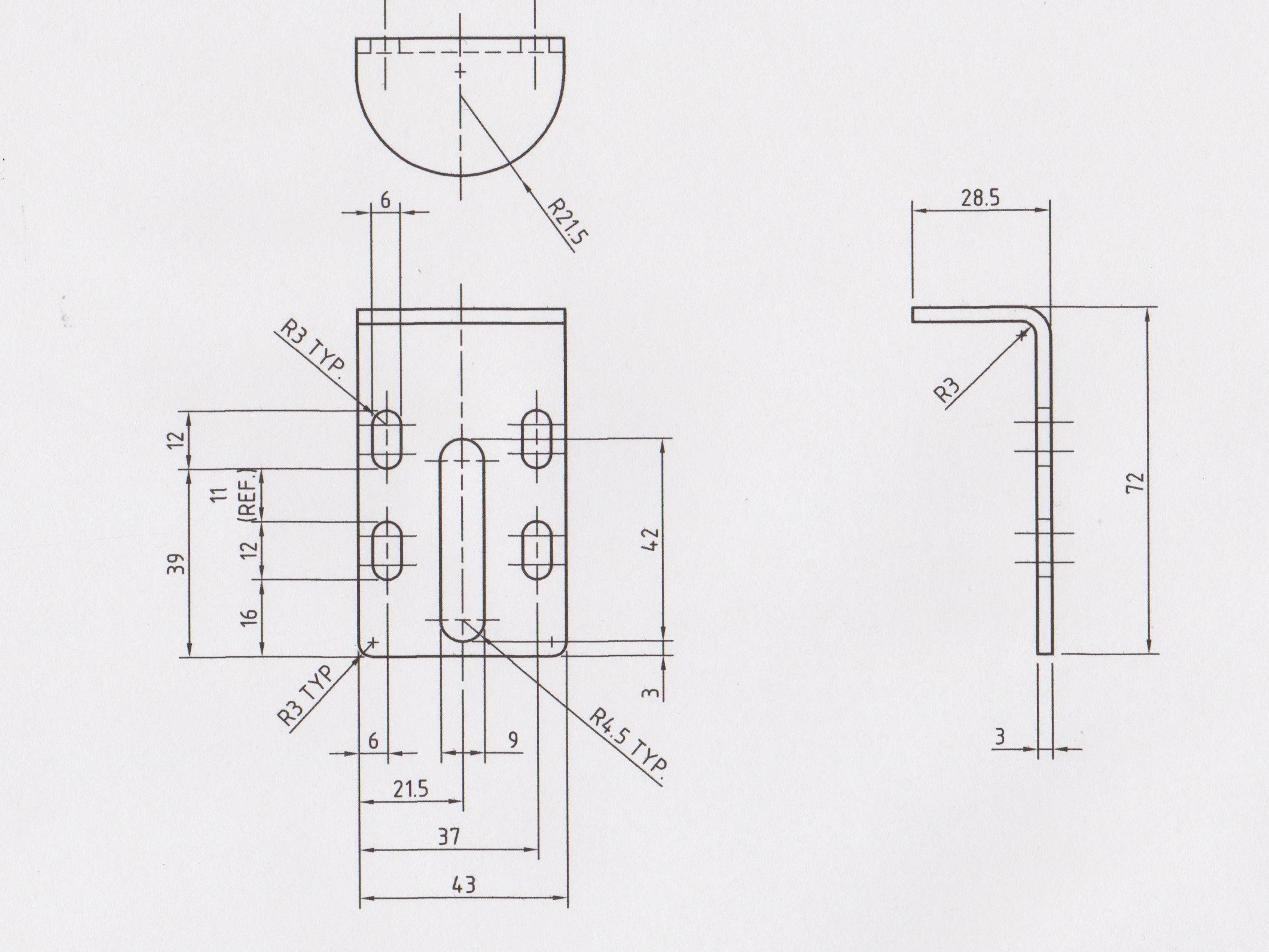 VU VY VZ Commodore Lock Brackets Standard Catches for Fibreglass Lid with Carpet Underneath