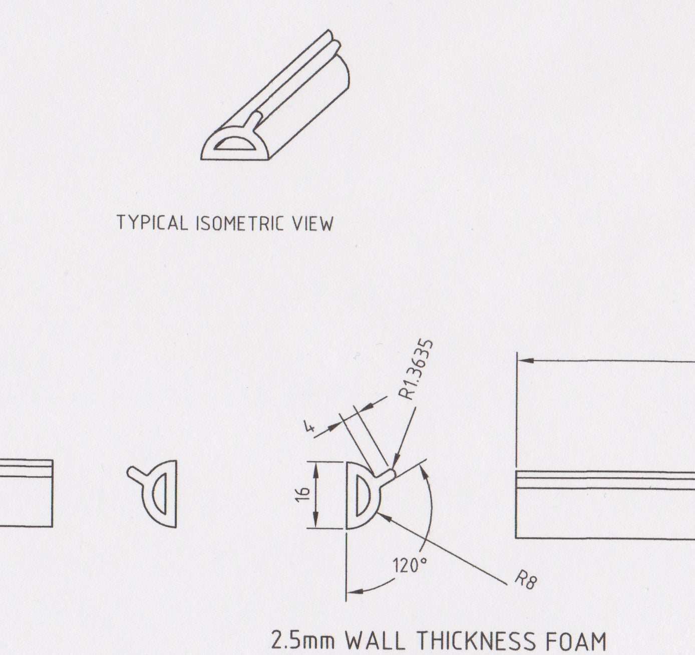 VS VR VT VN Commodore Ute Lid Female 3 Hole Hinge Slots & Seal for Carpeted Fibreglass Lids SET-B Hinges & Seal & Screws