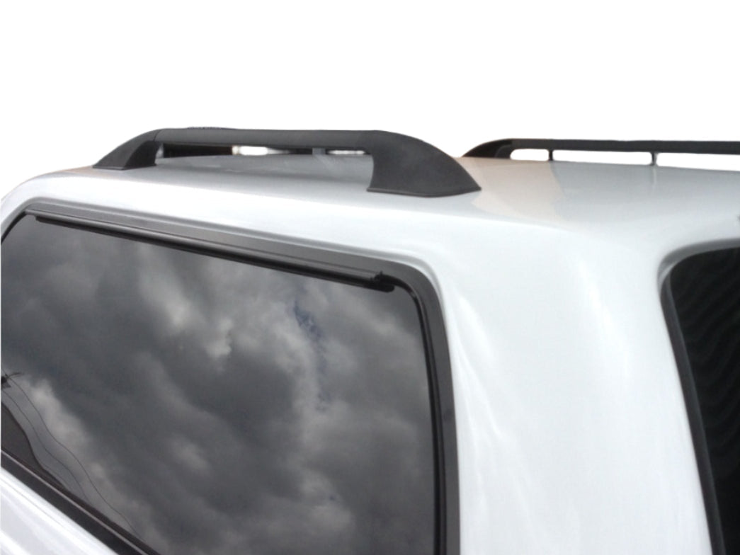 Canopy Roof Rack Rails Bars Ute Black 110cm LONG & Internal Support Plates