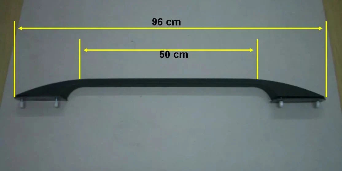 Canopy Roof Rack Rails Bars Ute Black 96cm LONG & Internal Support Plates